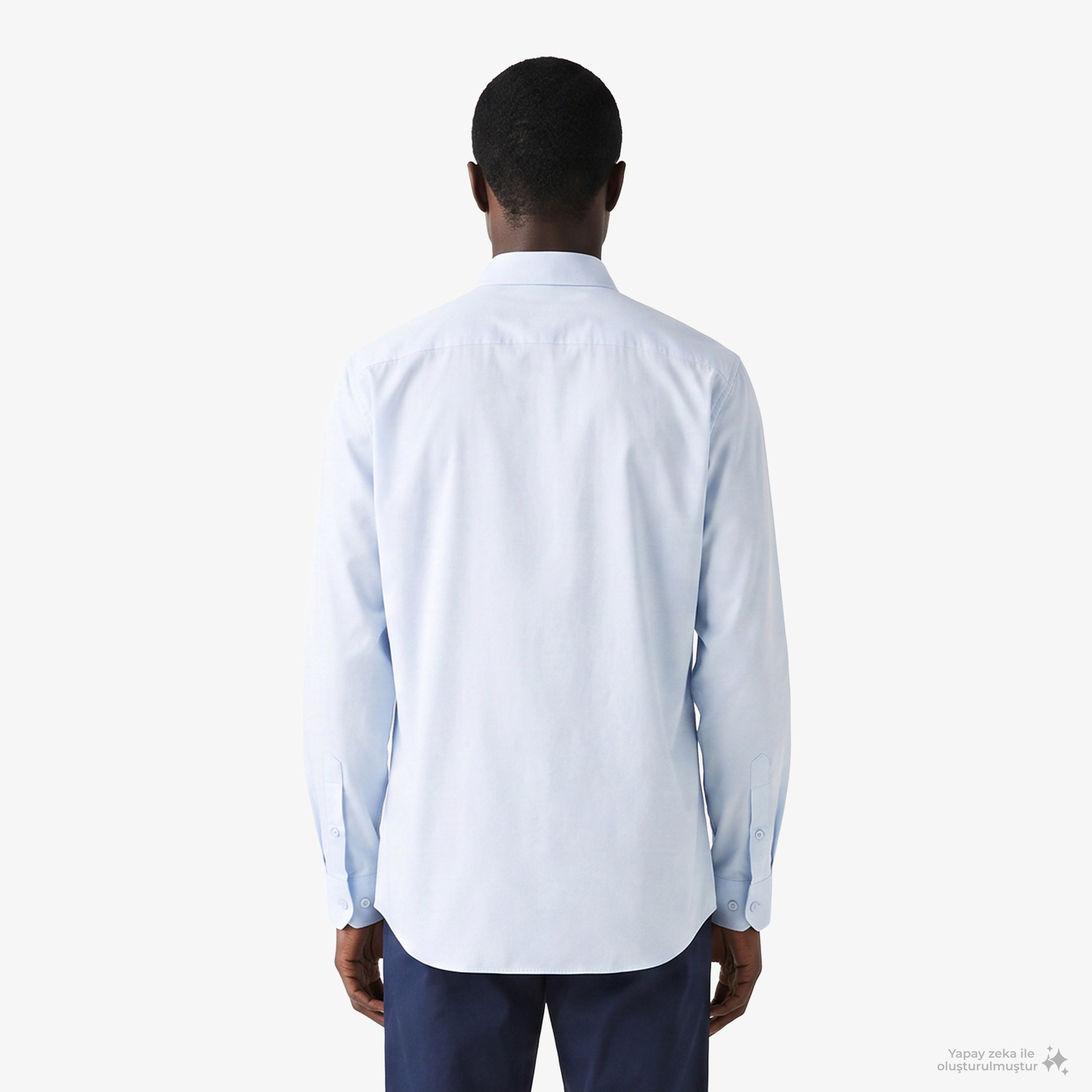 Erkek Slim Fit Açık Mavi Gömlek Erkek Slim Fit Açık Mavi Gömlek