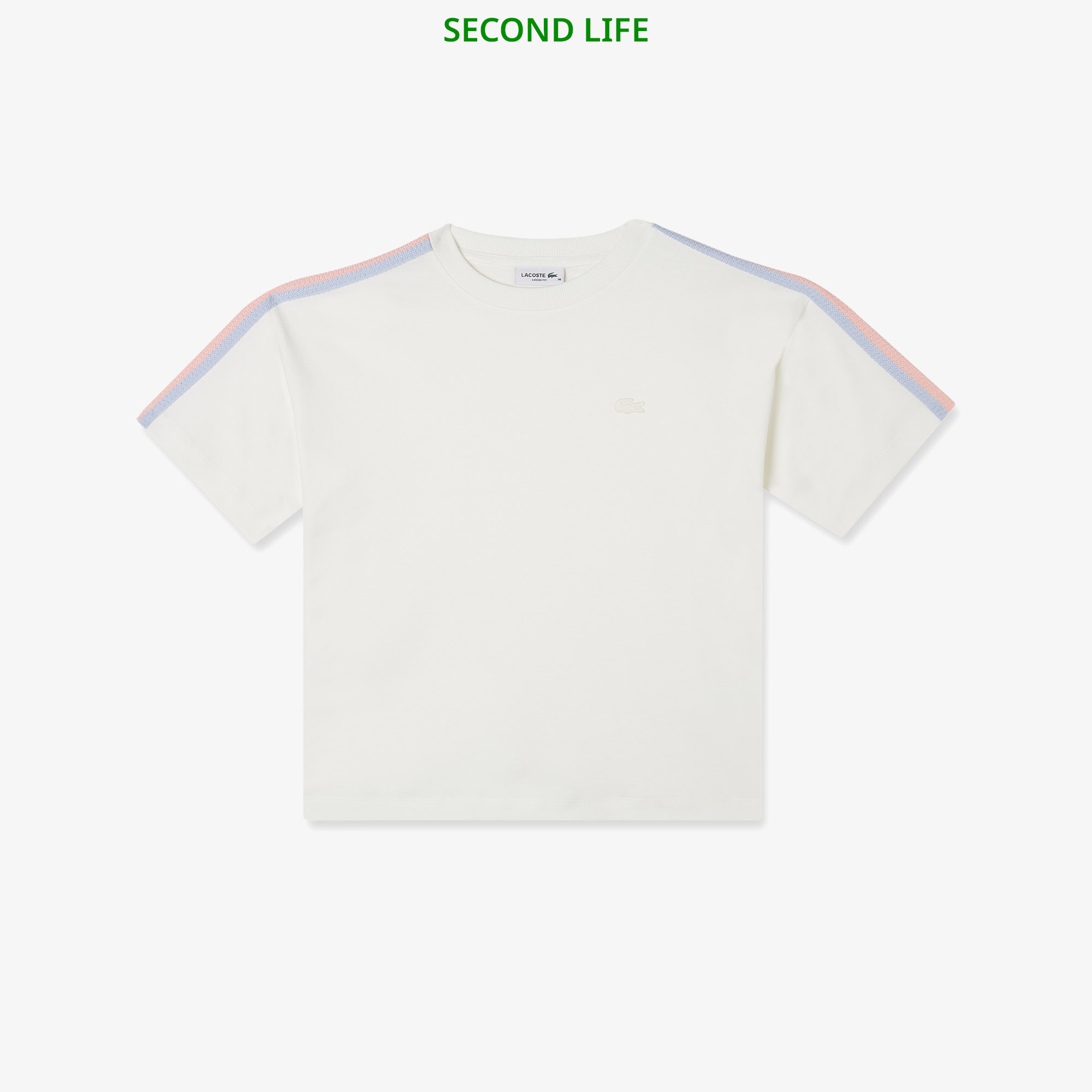 İkinci El Kadın Relaxed Fit Bisiklet Yaka Beyaz T-Shirt İkinci El Kadın Relaxed Fit Bisiklet Yaka Beyaz T-Shirt