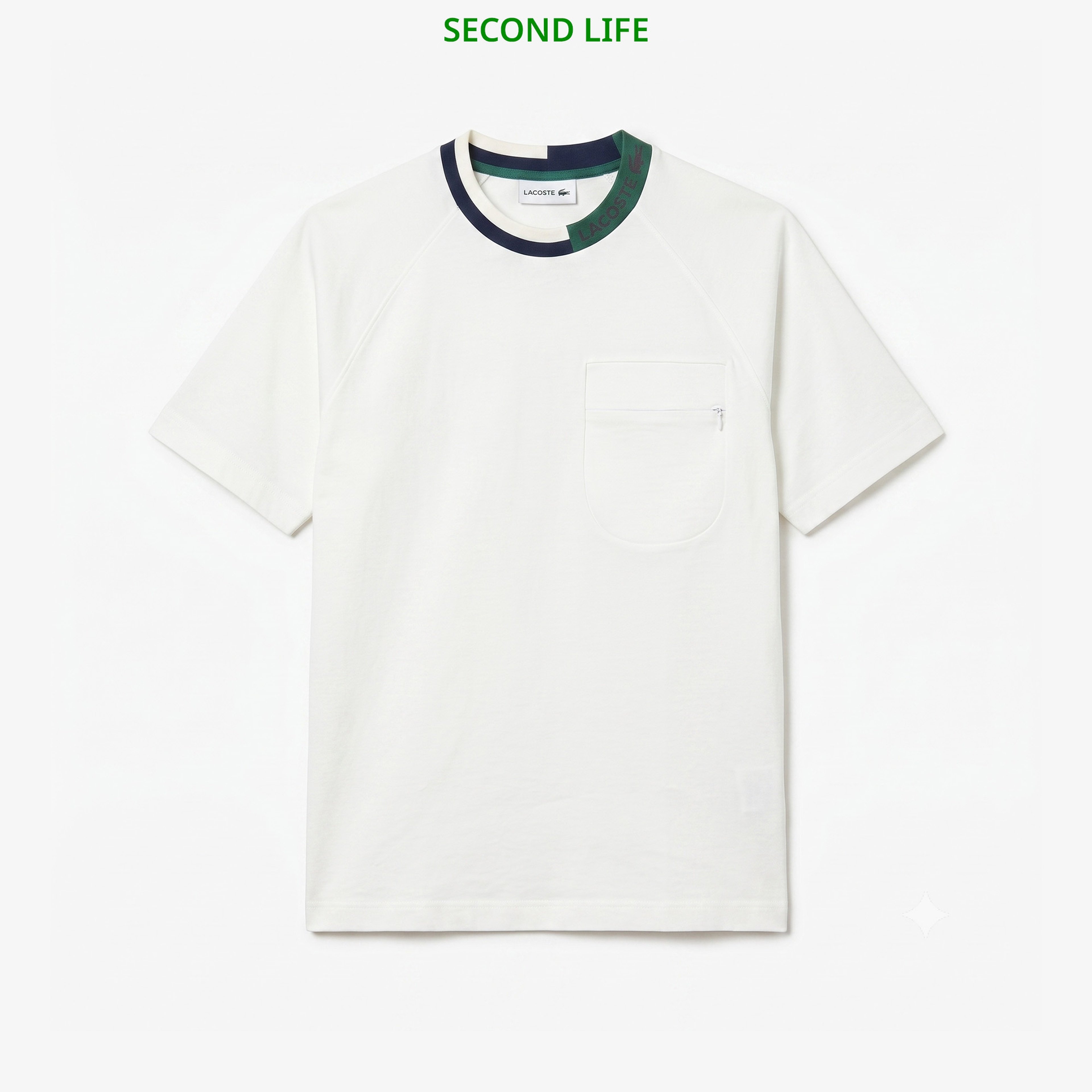 İkinci El Erkek Bisiklet Yaka Beyaz Cepli T-Shirt İkinci El Erkek Bisiklet Yaka Beyaz Cepli T-Shirt