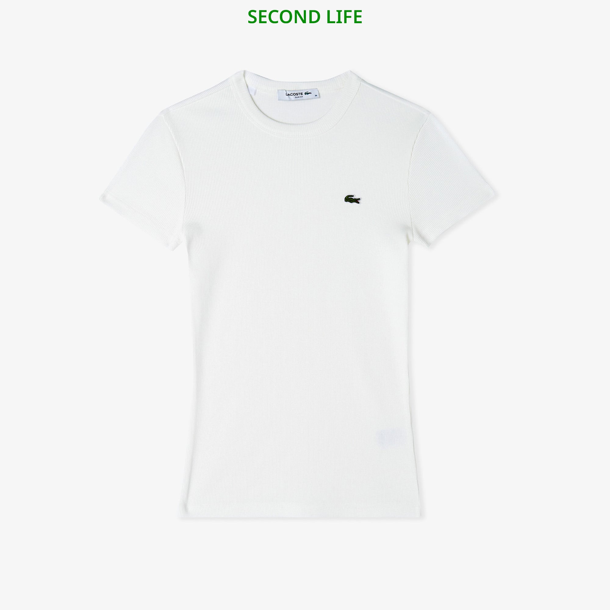 İkinci El Kadın Slim Fit Bisiklet Yaka Beyaz T-Shirt İkinci El Kadın Slim Fit Bisiklet Yaka Beyaz T-Shirt