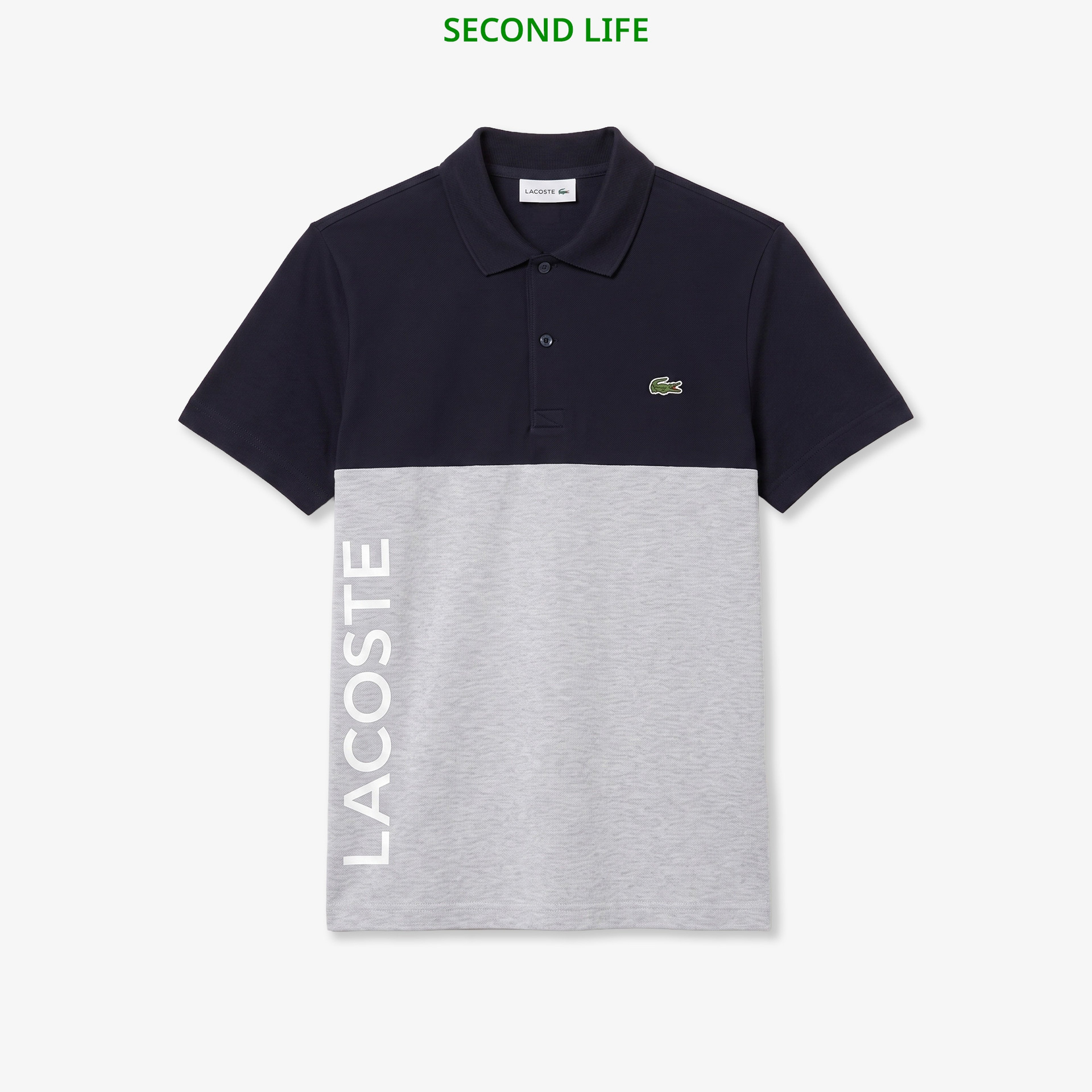 İkinci El Erkek Regular Fit Renk Bloklu Siyah Polo