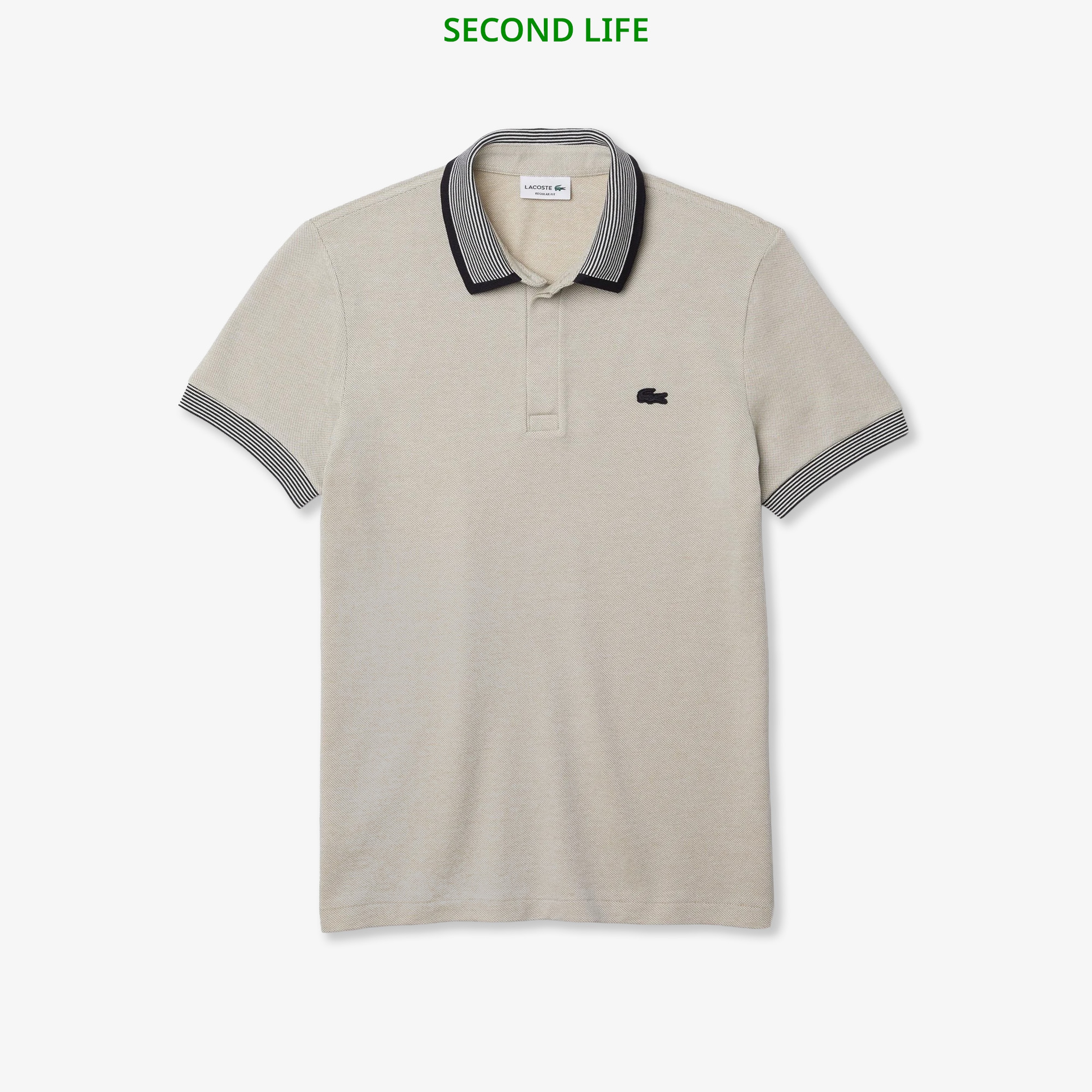 İkinci El Erkek Regular Fit Desenli Bej Polo İkinci El Erkek Regular Fit Desenli Bej Polo