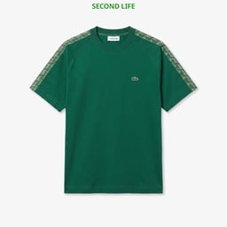İkinci El Erkek Oversize Fit Bisiklet Yaka Baskılı Koyu Yeşil T-Shirt Yeşil