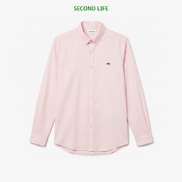 İkinci El Erkek Slim Fit Düğmeli Yaka Pembe Gömlek Pembe