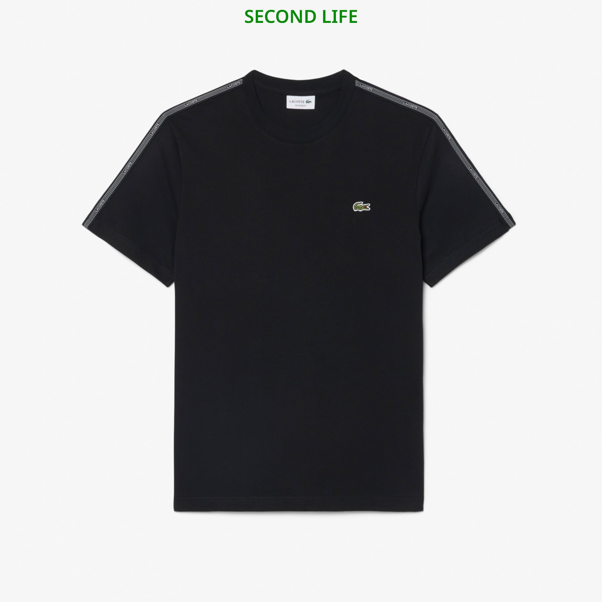 İkinci El Erkek Regular Fit Bisiklet Yaka Siyah T-Shirt