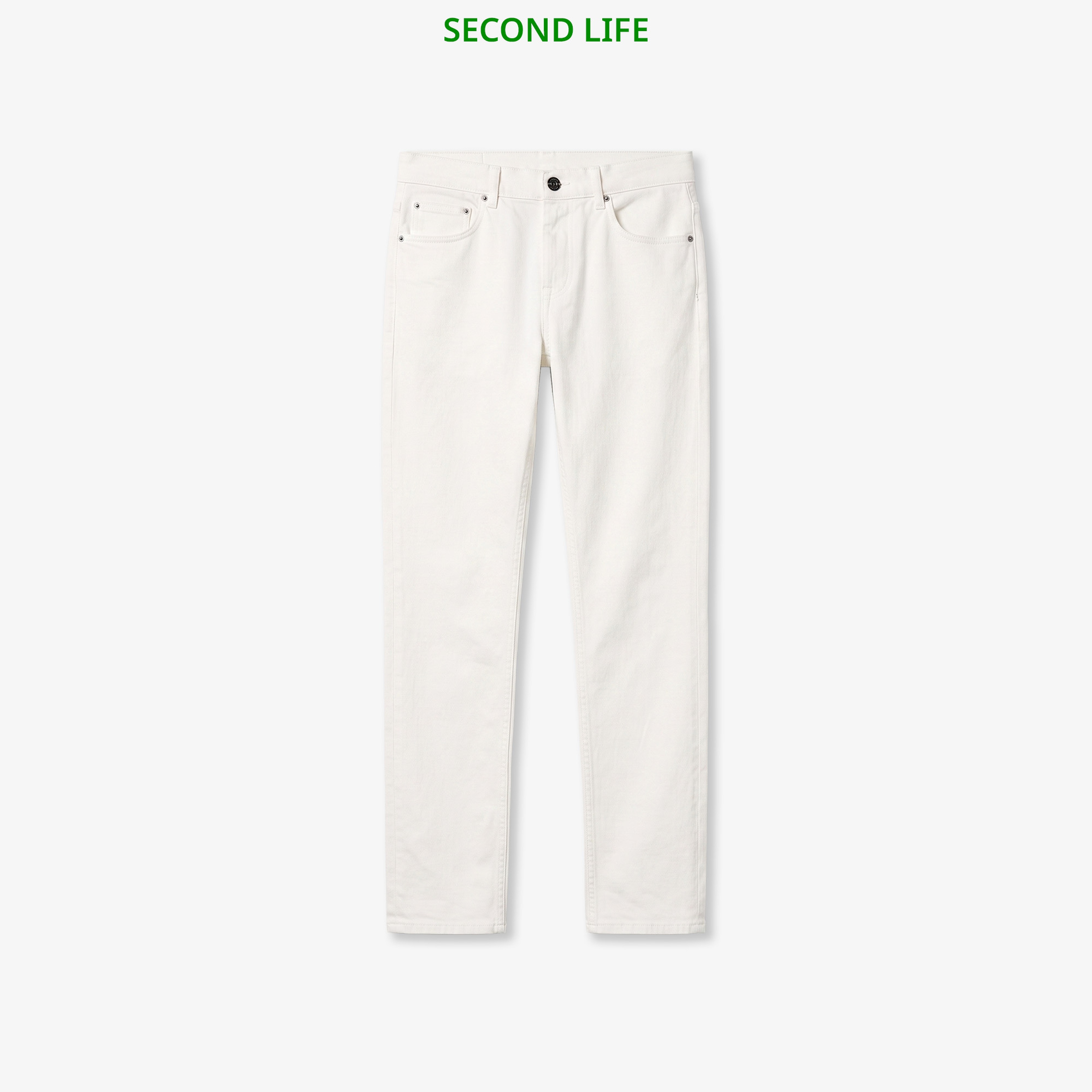 İkinci El Erkek Slim Fit Denim Beyaz Pantolon İkinci El Erkek Slim Fit Denim Beyaz Pantolon