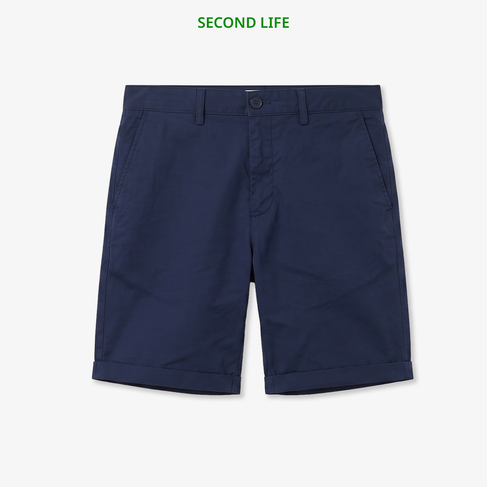 İkinci El Erkek Slim Fit Lacivert Bermuda Şort