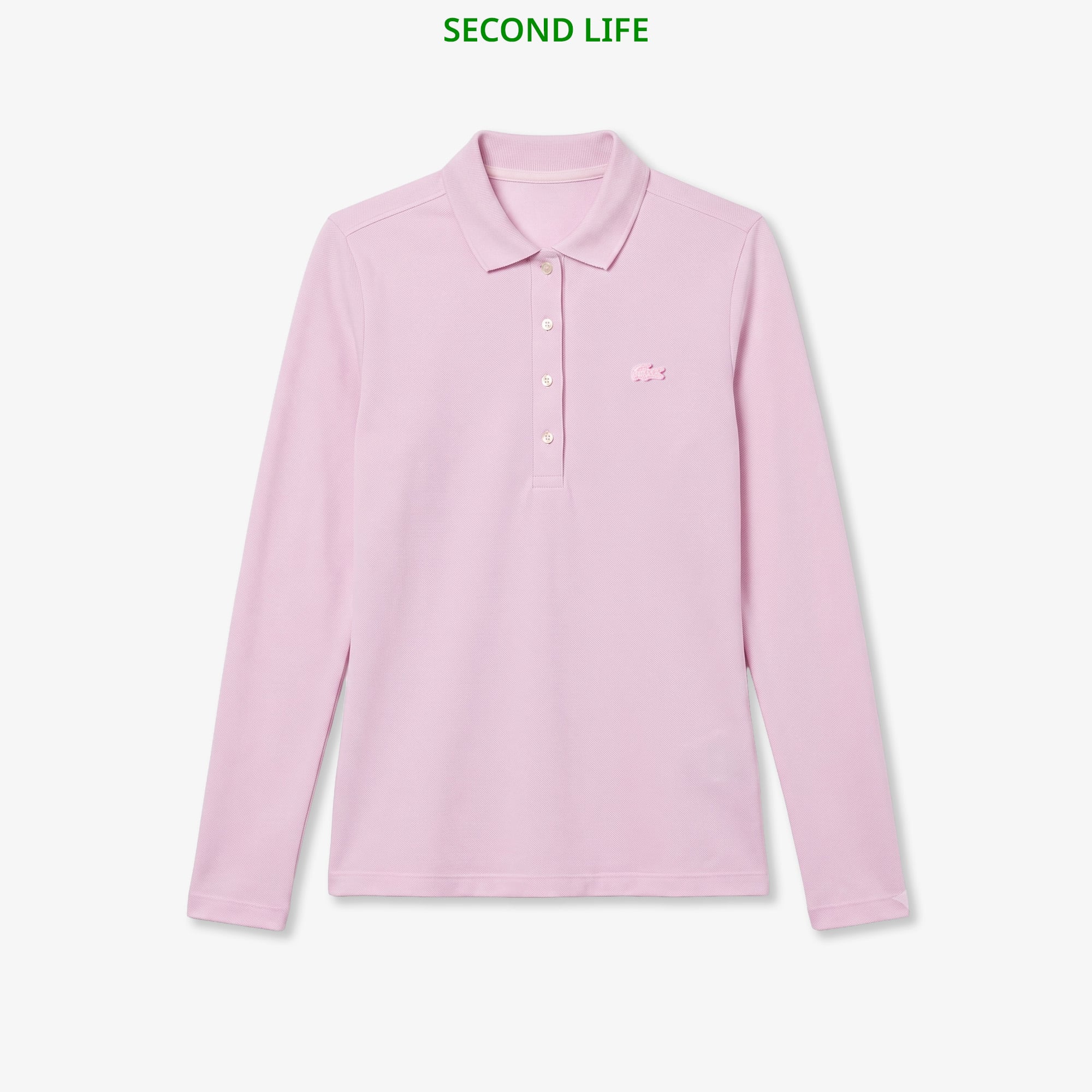 İkinci El Kadın Slim Fit Uzun Kollu Pembe Polo İkinci El Kadın Slim Fit Uzun Kollu Pembe Polo