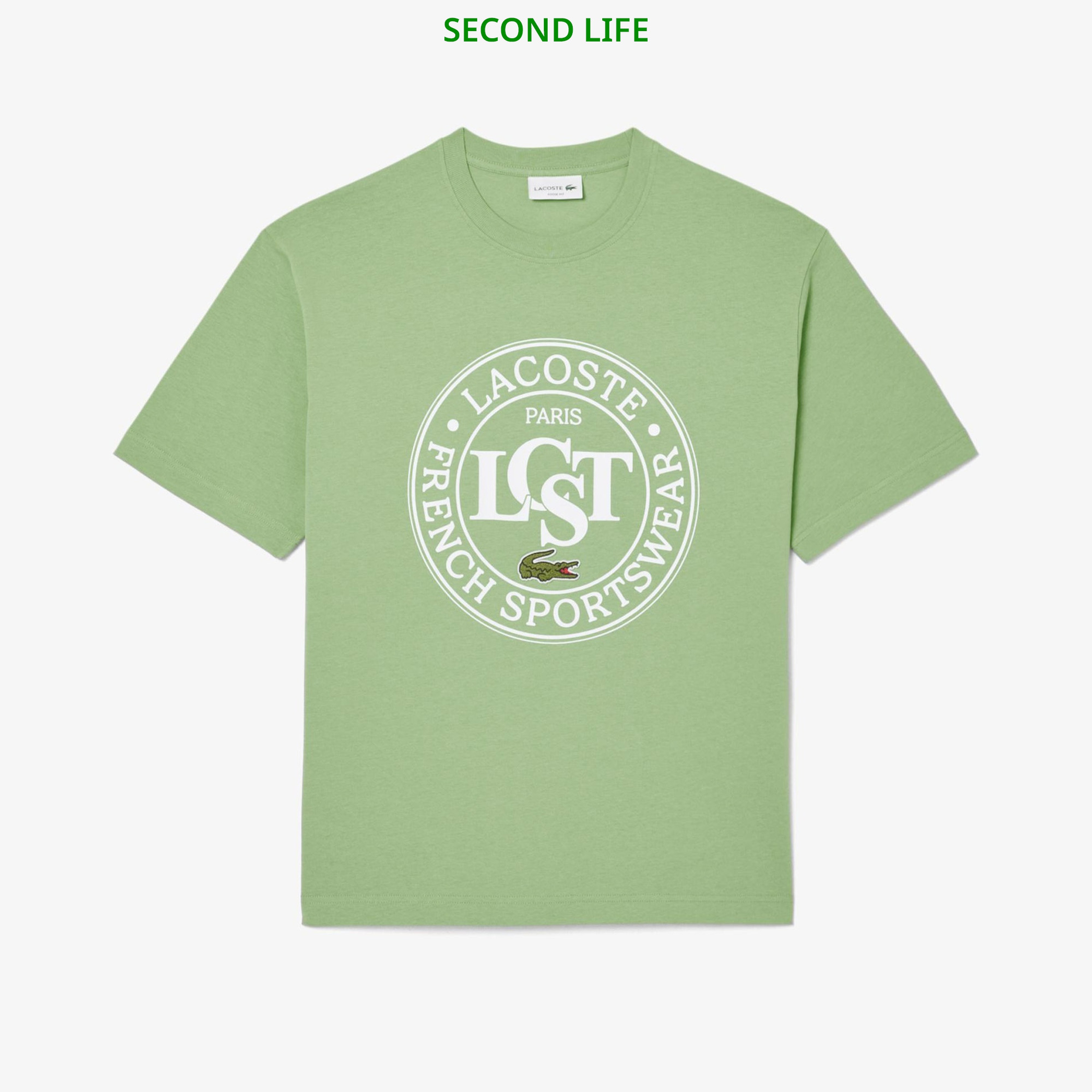 İkinci El Erkek Loose Fit Bisiklet Yaka Baskılı Yeşil T-Shirt İkinci El Erkek Loose Fit Bisiklet Yaka Baskılı Yeşil T-Shirt
