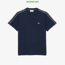 İkinci El Erkek Regular Fit Bisiklet Yaka Baskılı Lacivert T-Shirt Lacivert