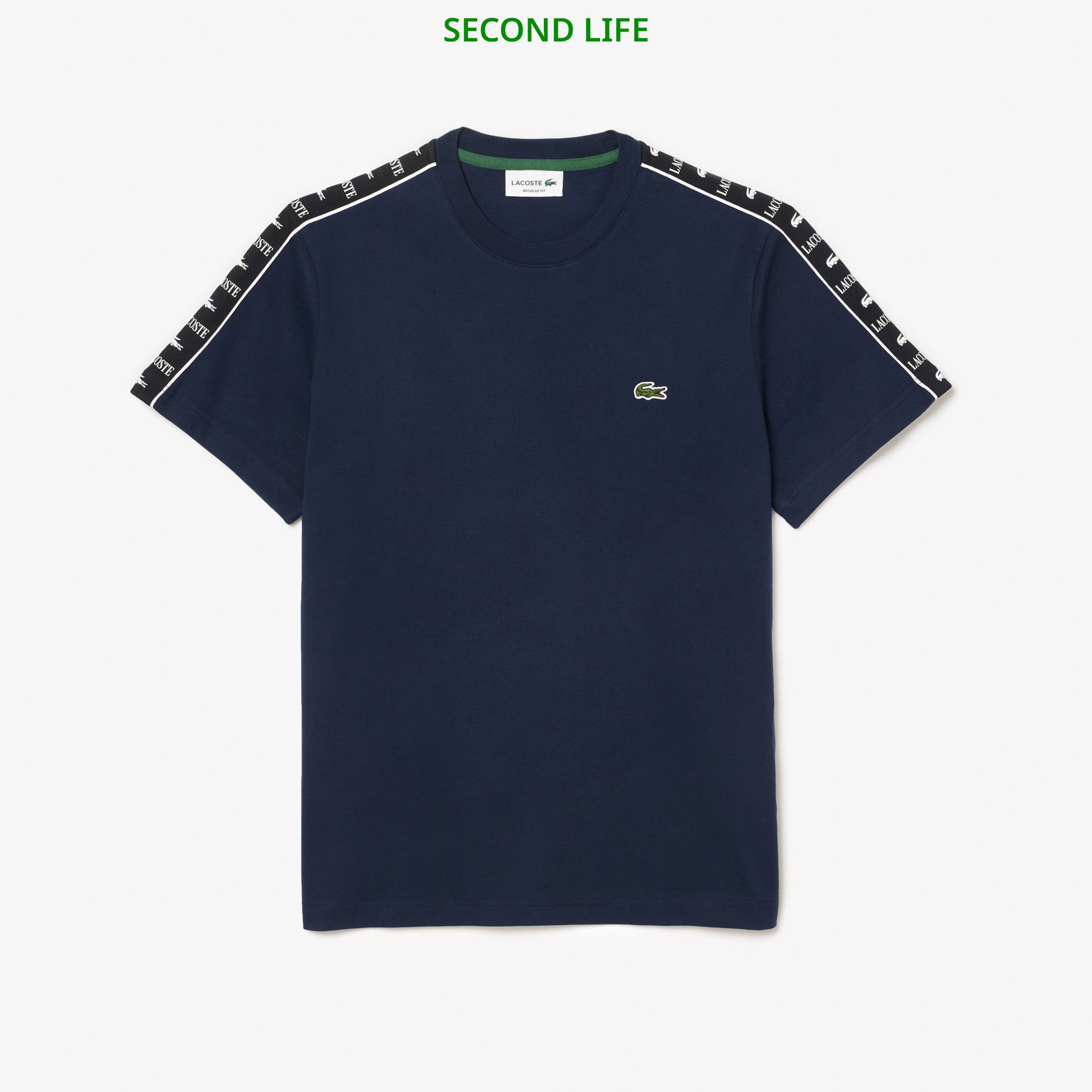 İkinci El Erkek Regular Fit Bisiklet Yaka Baskılı Lacivert T-Shirt İkinci El Erkek Regular Fit Bisiklet Yaka Baskılı Lacivert T-Shirt