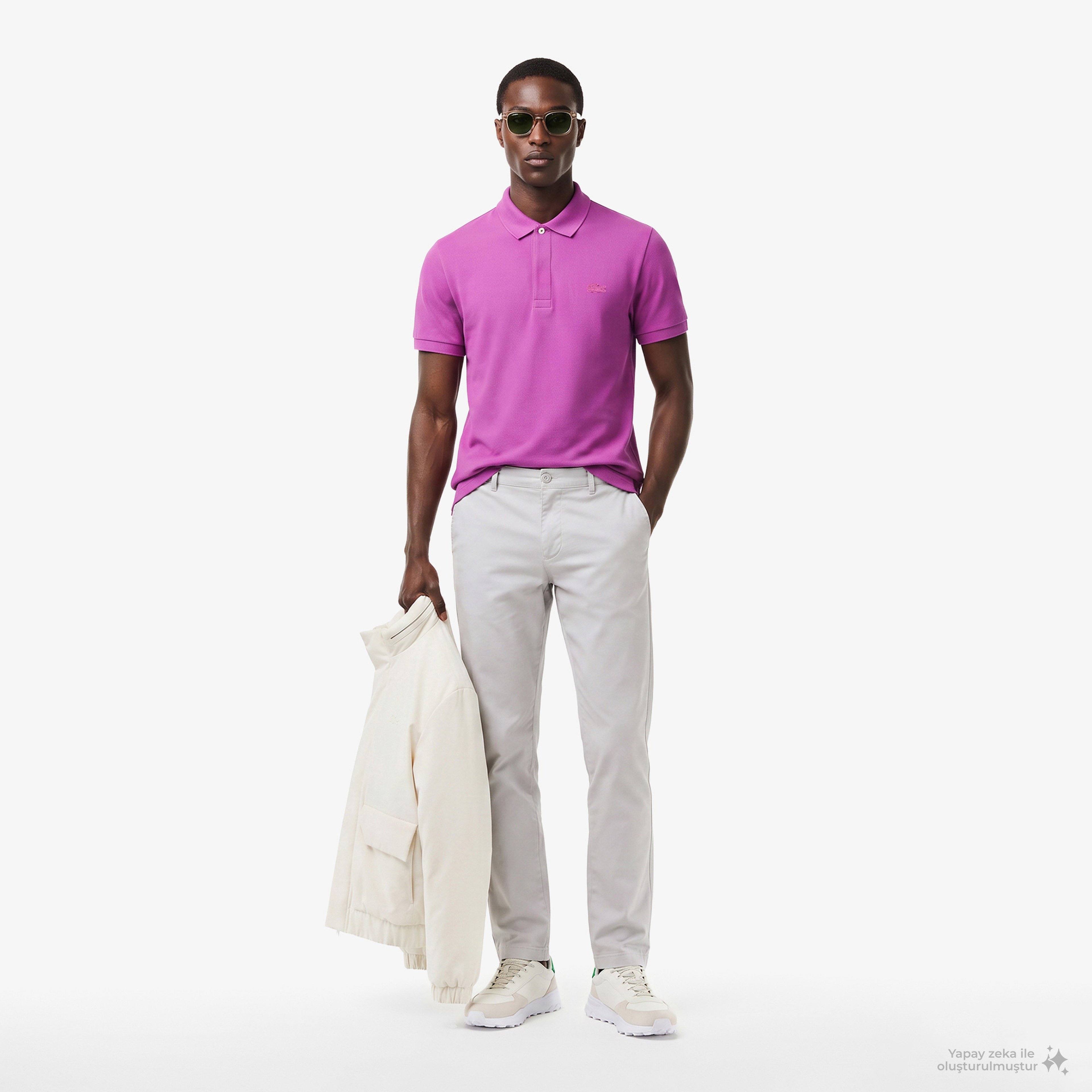 Erkek Regular Fit Pembe Paris Polo Erkek Regular Fit Pembe Paris Polo