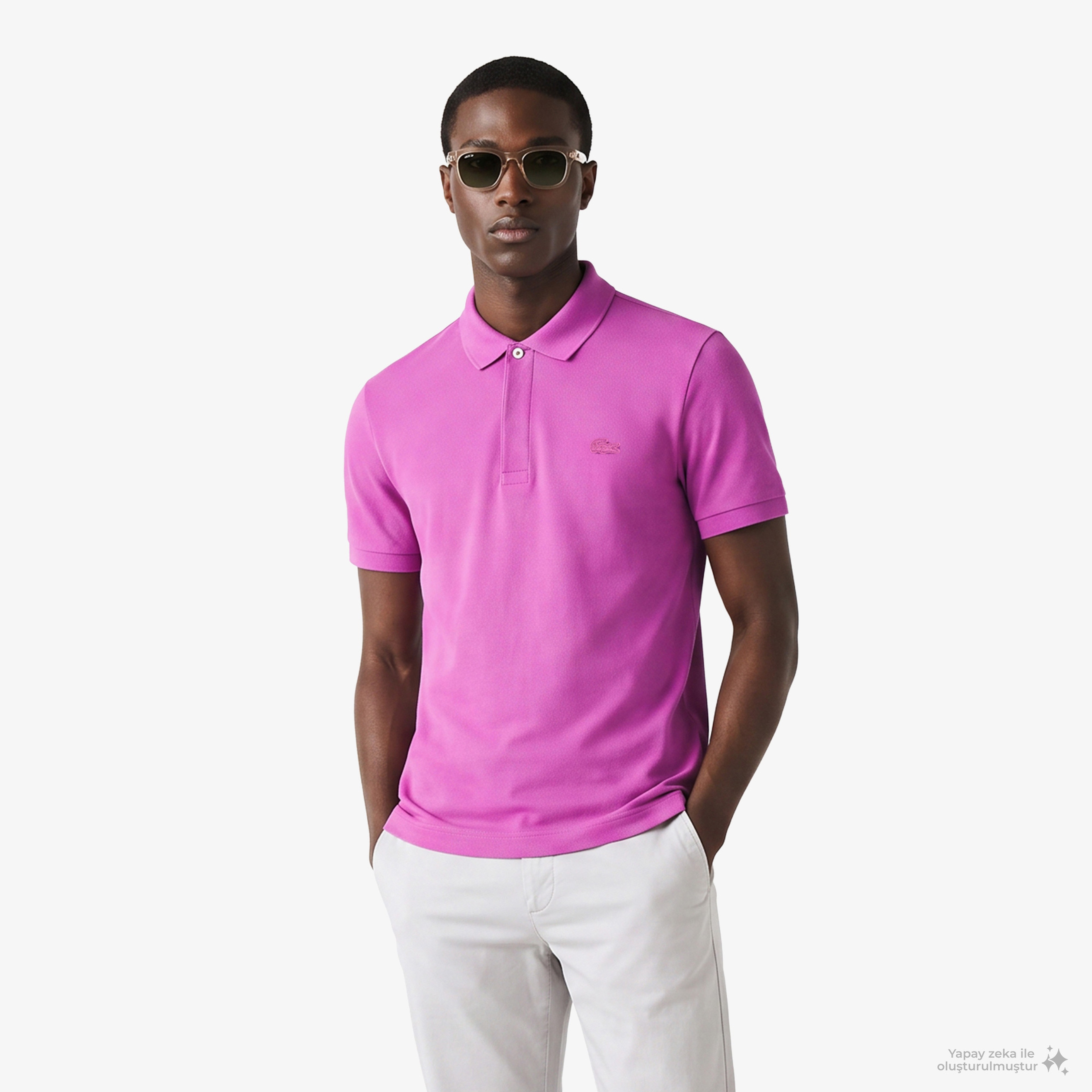 Erkek Regular Fit Pembe Paris Polo Erkek Regular Fit Pembe Paris Polo