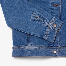 Kadın Uzun Kollu Denim Mavi Ceket Mavi