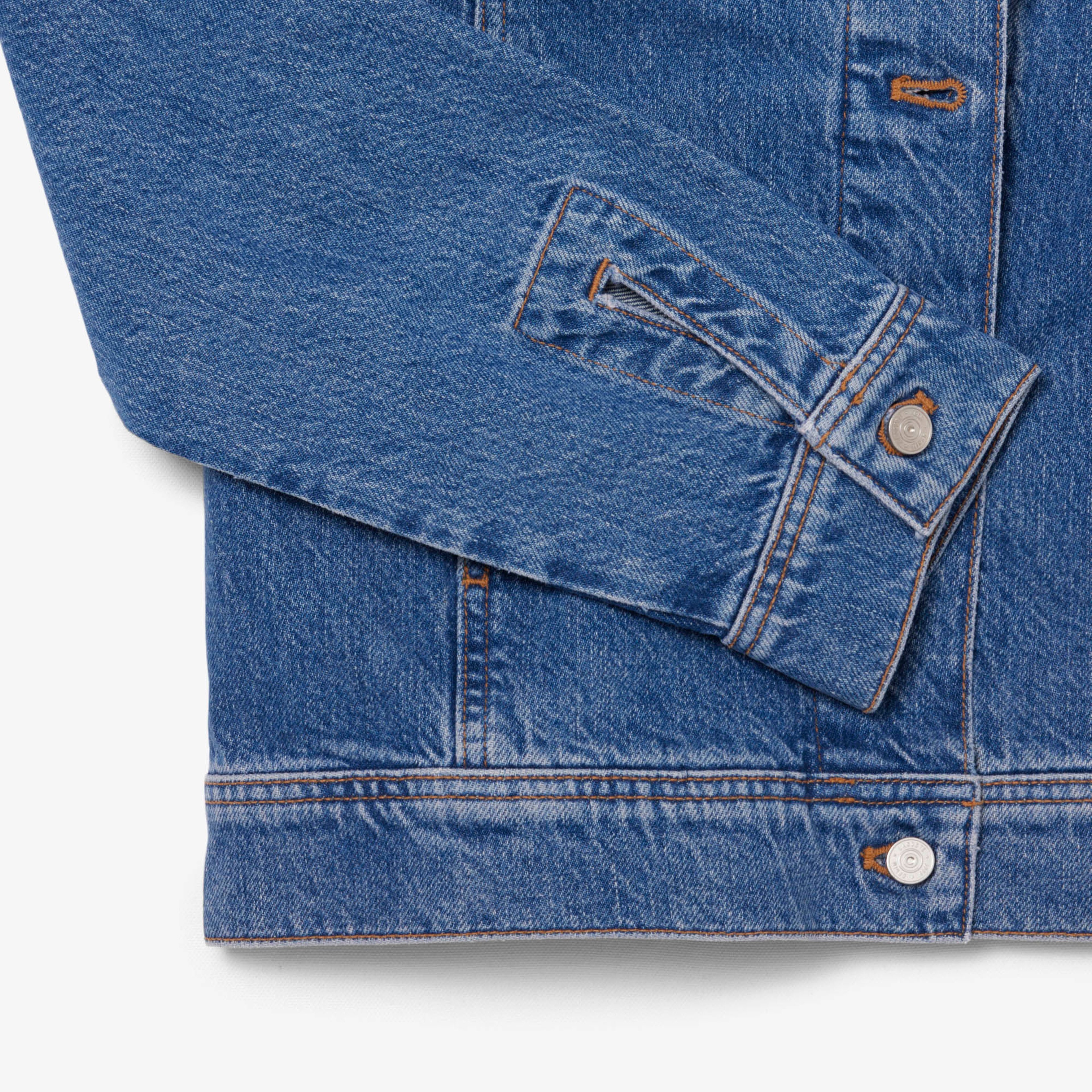 Kadın Uzun Kollu Denim Mavi Ceket