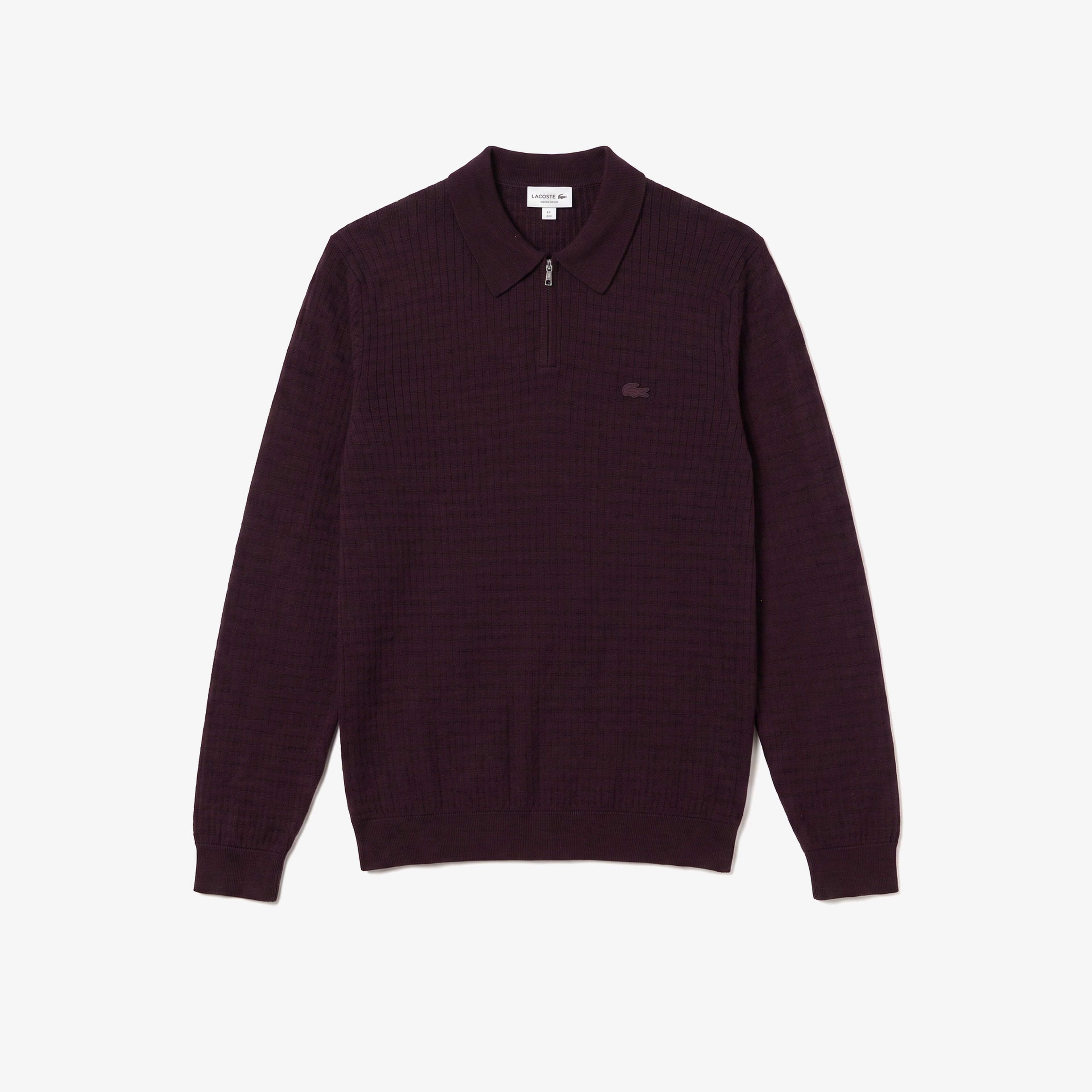 Erkek Regular Fit Yarım Fermuarlı Yün Bordo Kazak Erkek Regular Fit Yarım Fermuarlı Yün Bordo Kazak