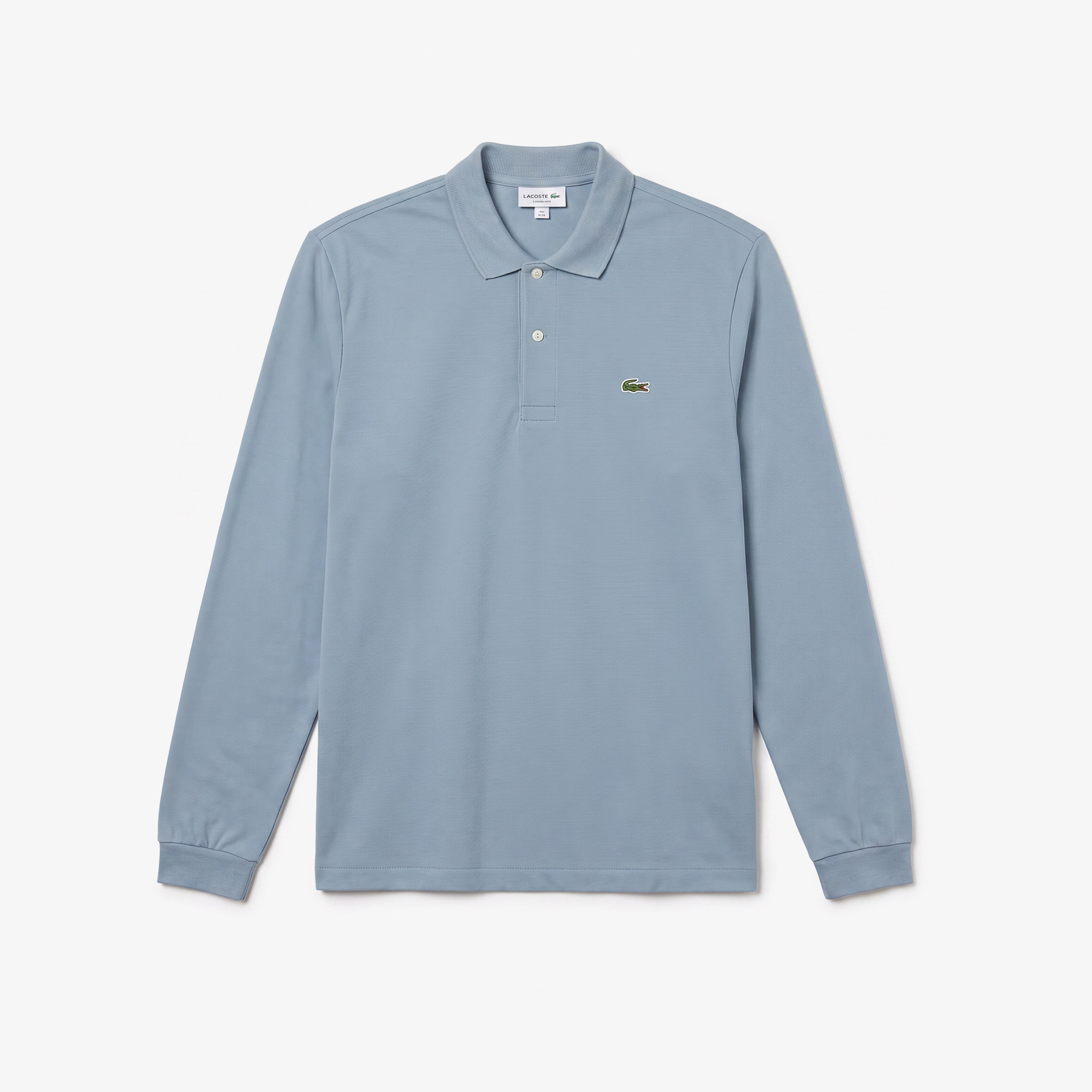 L.12.12 Erkek Classic Fit Uzun Kollu Mavi Polo