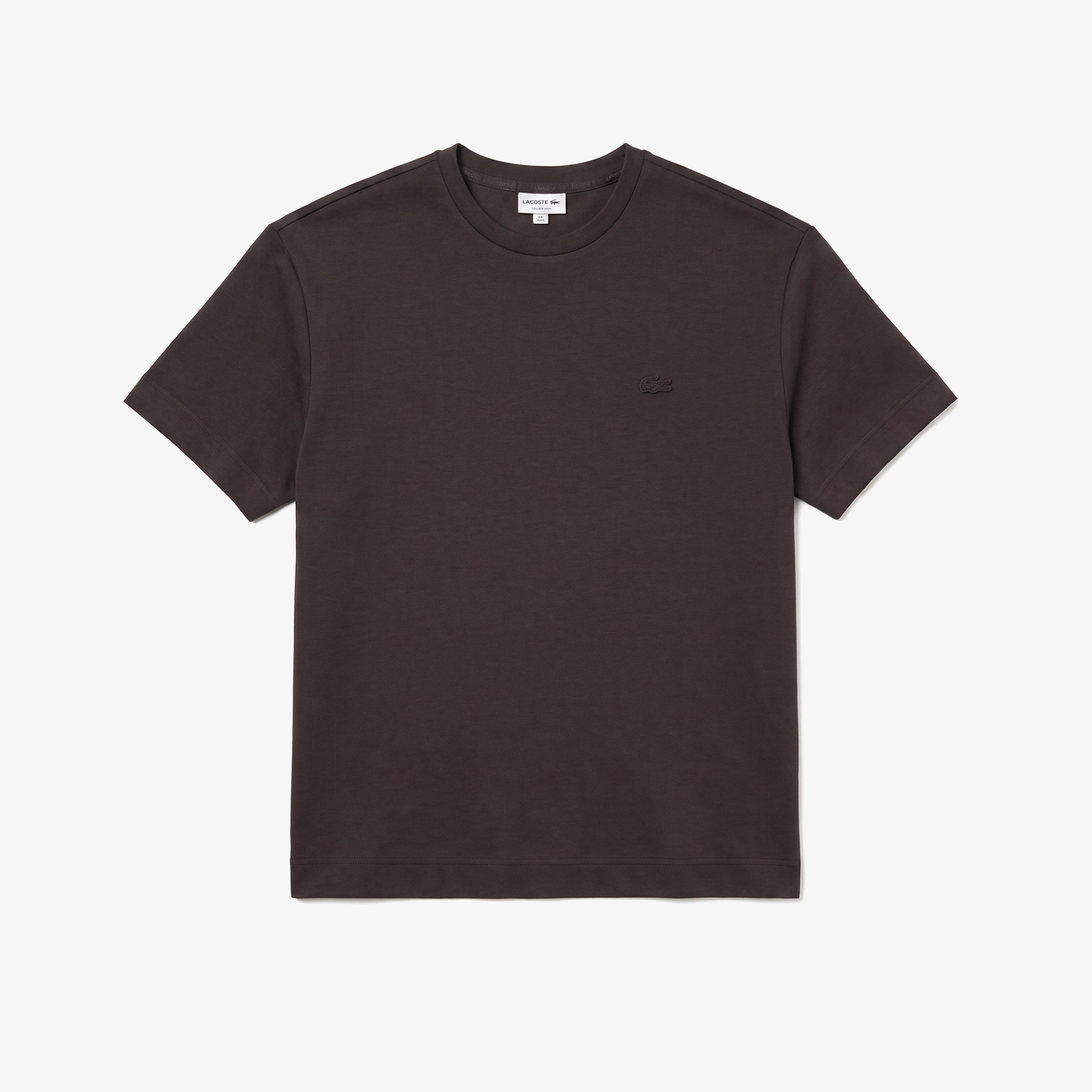 Erkek Oversize Fit Bisiklet Yaka Kahverengi T-Shirt