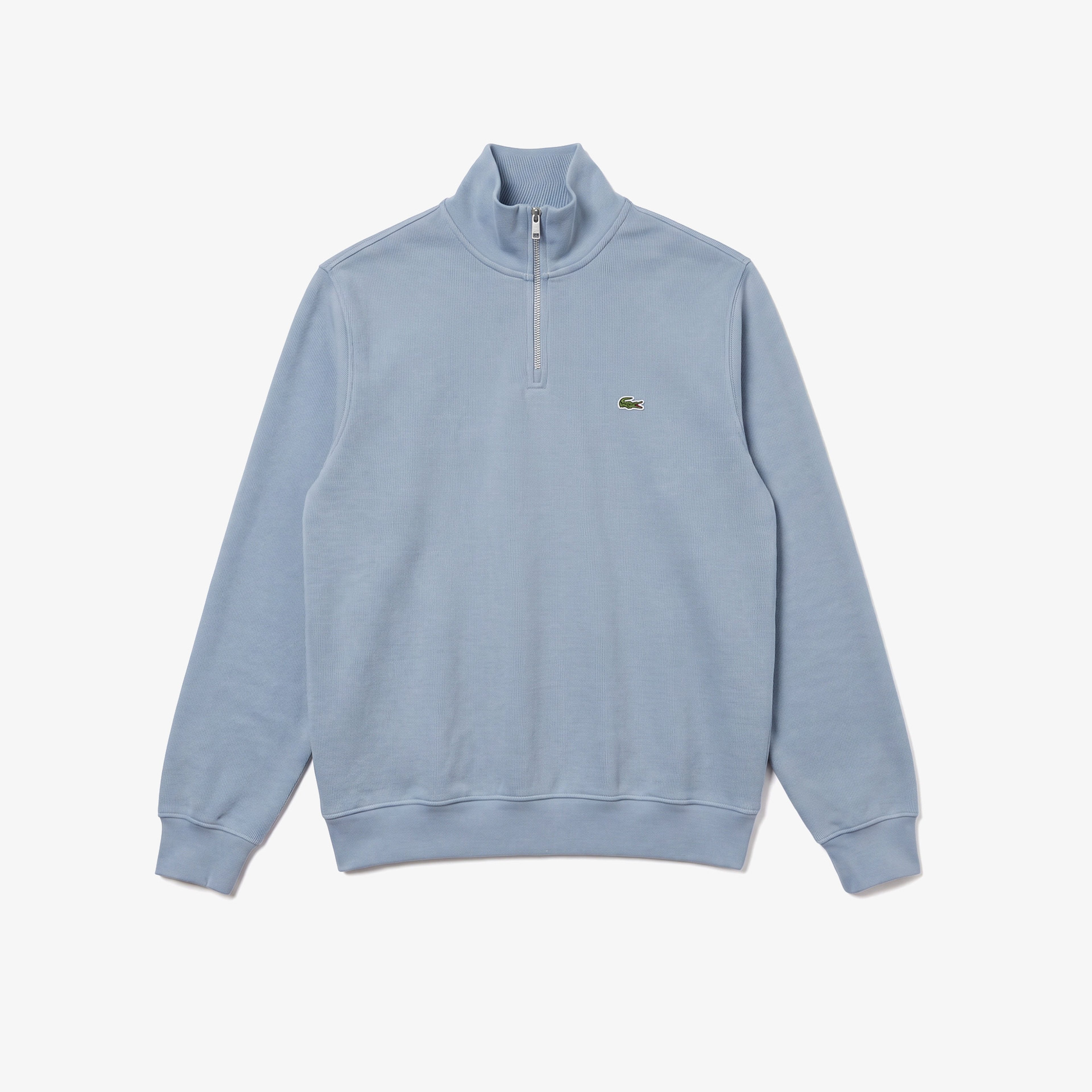 Erkek Regular Fit Yarım Fermuarlı Mavi Sweatshirt
