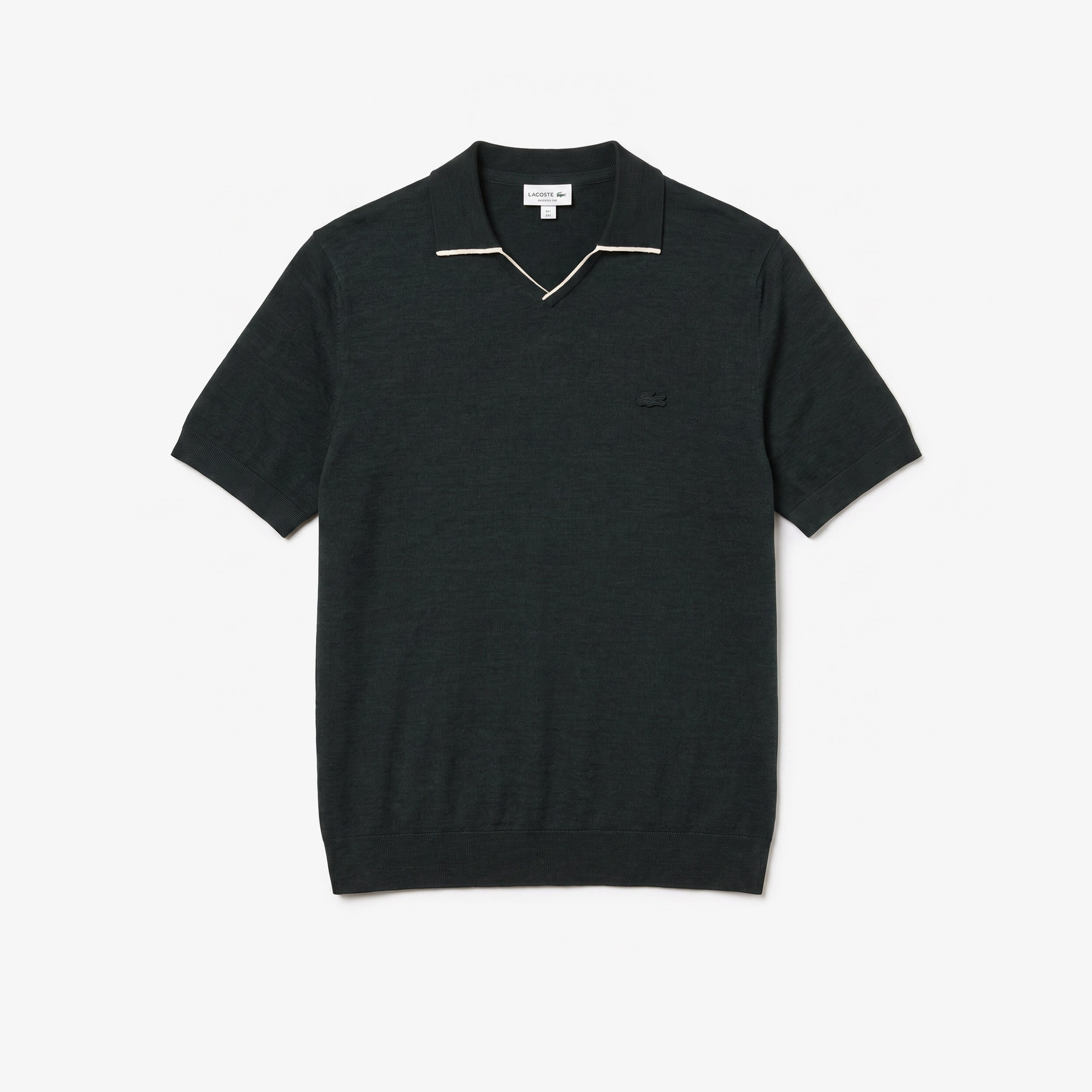 Erkek Regular Fit Kısa Kollu Polo Yaka Yün Koyu Yeşil Triko Erkek Regular Fit Kısa Kollu Polo Yaka Yün Koyu Yeşil Triko