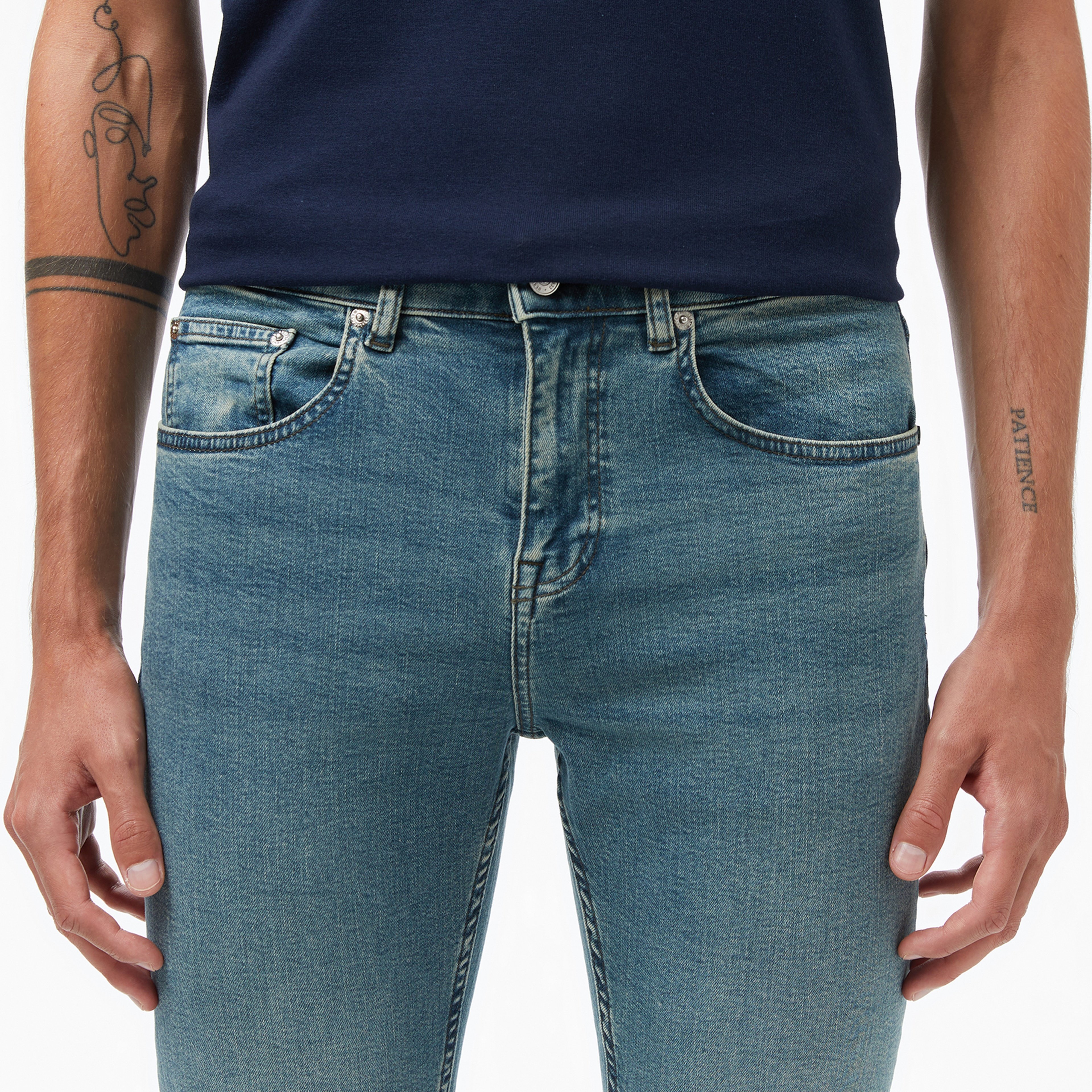 Erkek Slim Fit Mavi Jean Pantolon Erkek Slim Fit Mavi Jean Pantolon