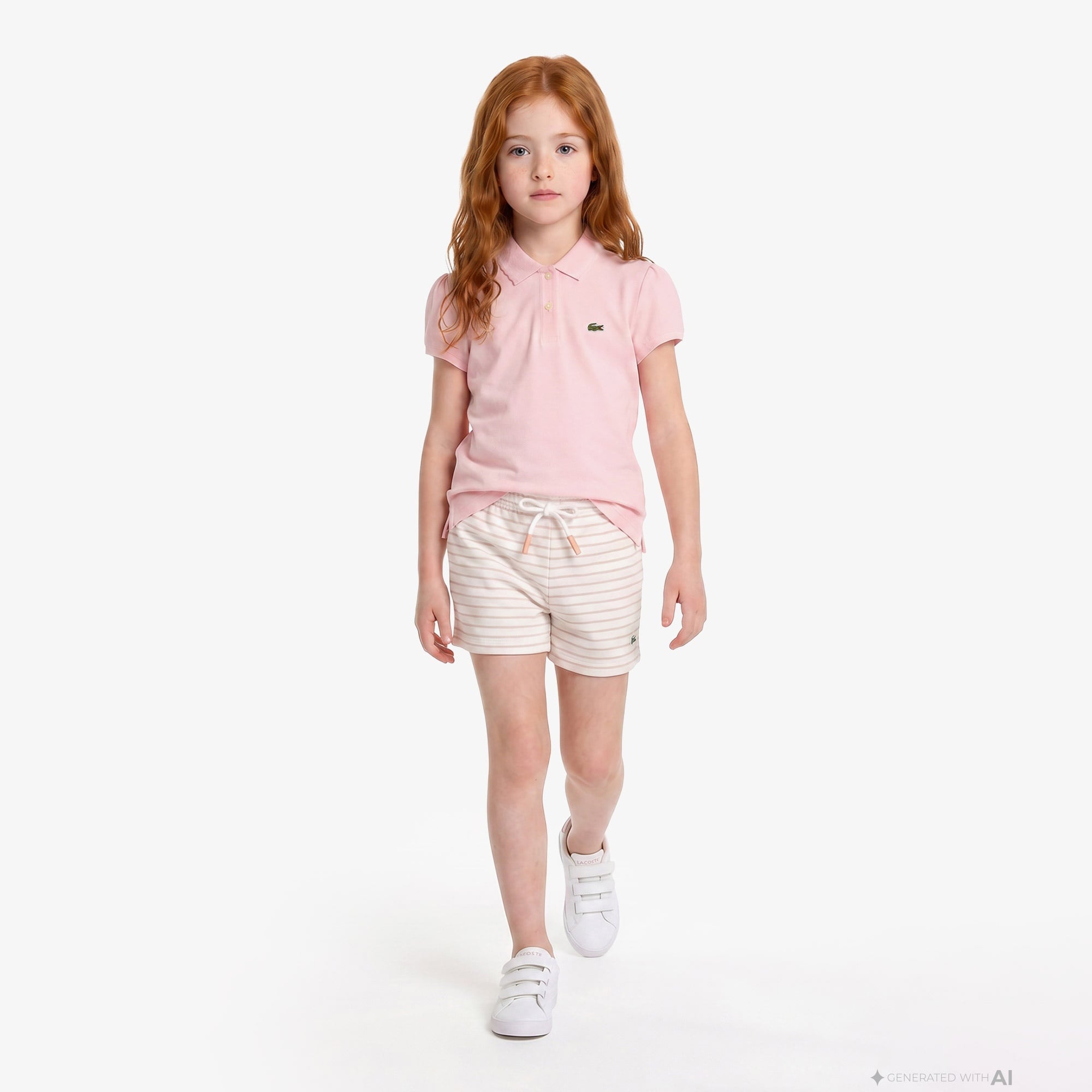 Kız Çocuk Pembe Polo
