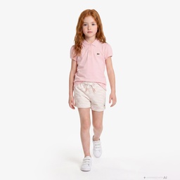 Kız Çocuk Pembe Polo Pembe
