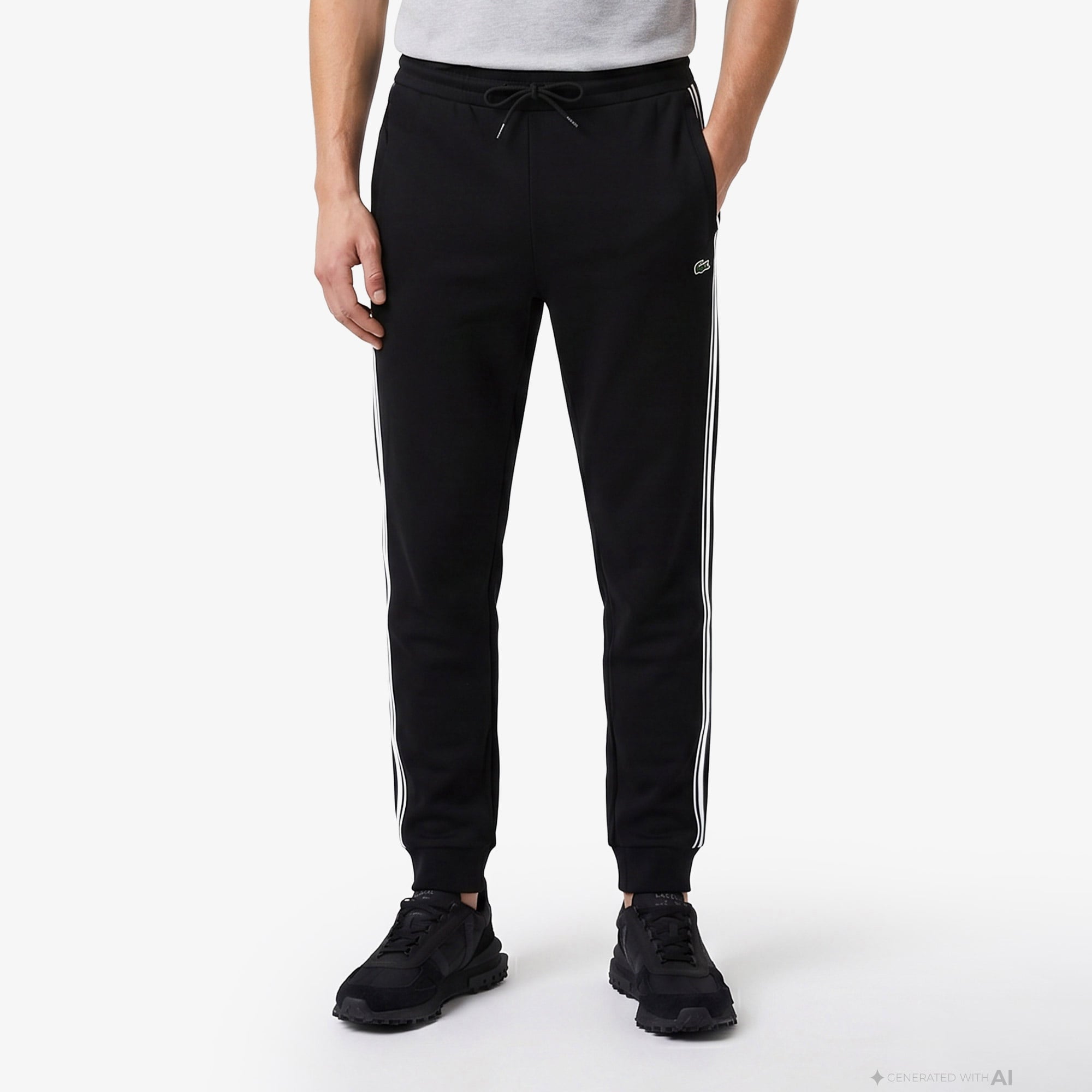 Erkek Regular Fit Siyah Eşofman Altı