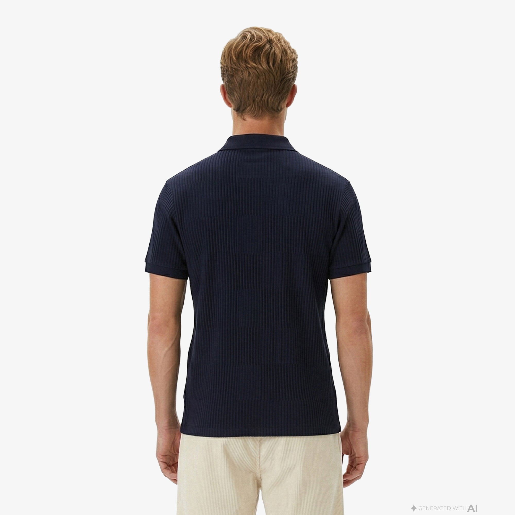 Lacoste Erkek Regular Fit Çizgili Lacivert Polo görsel 2