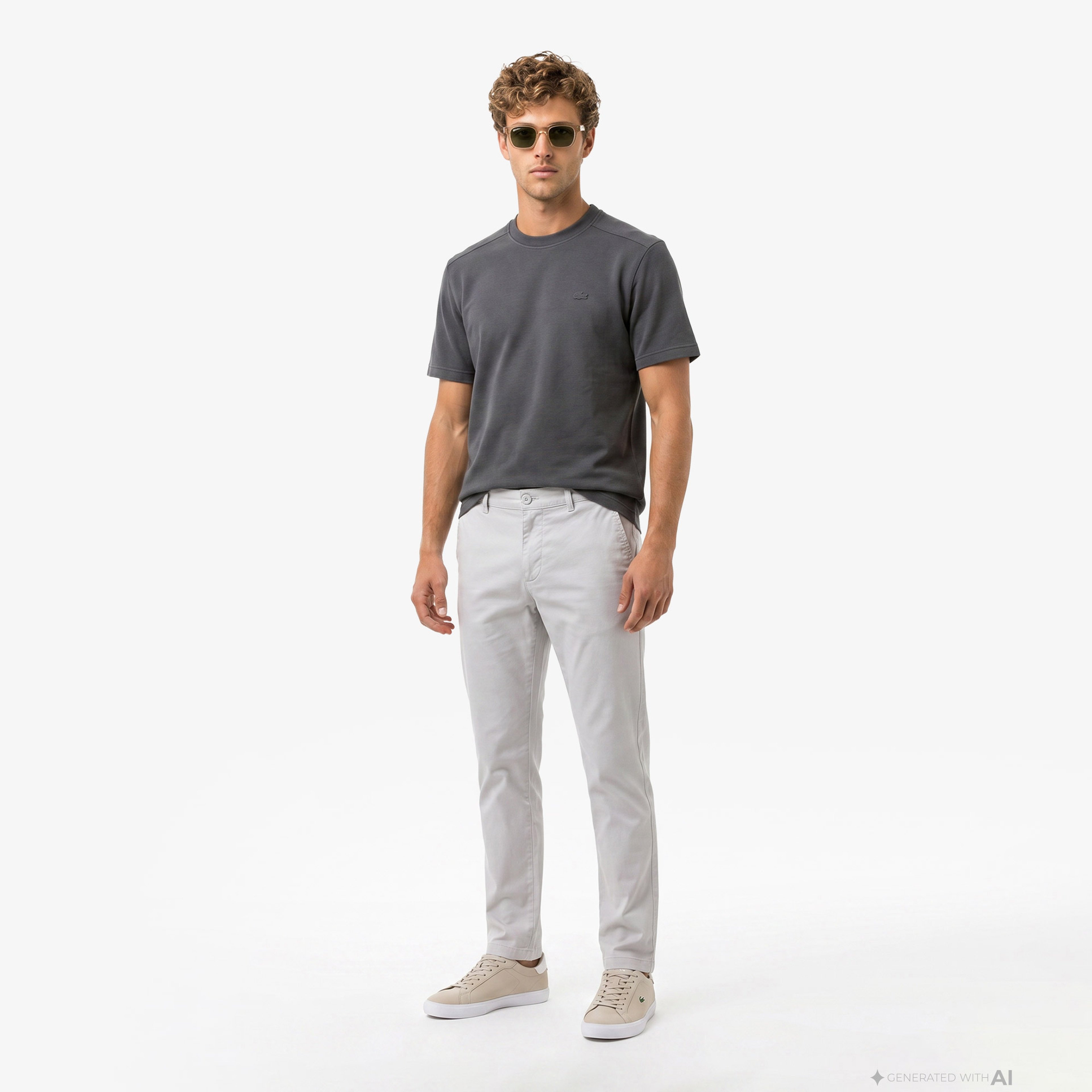 Erkek Slim Fit Gri Chino Pantolon Erkek Slim Fit Gri Chino Pantolon