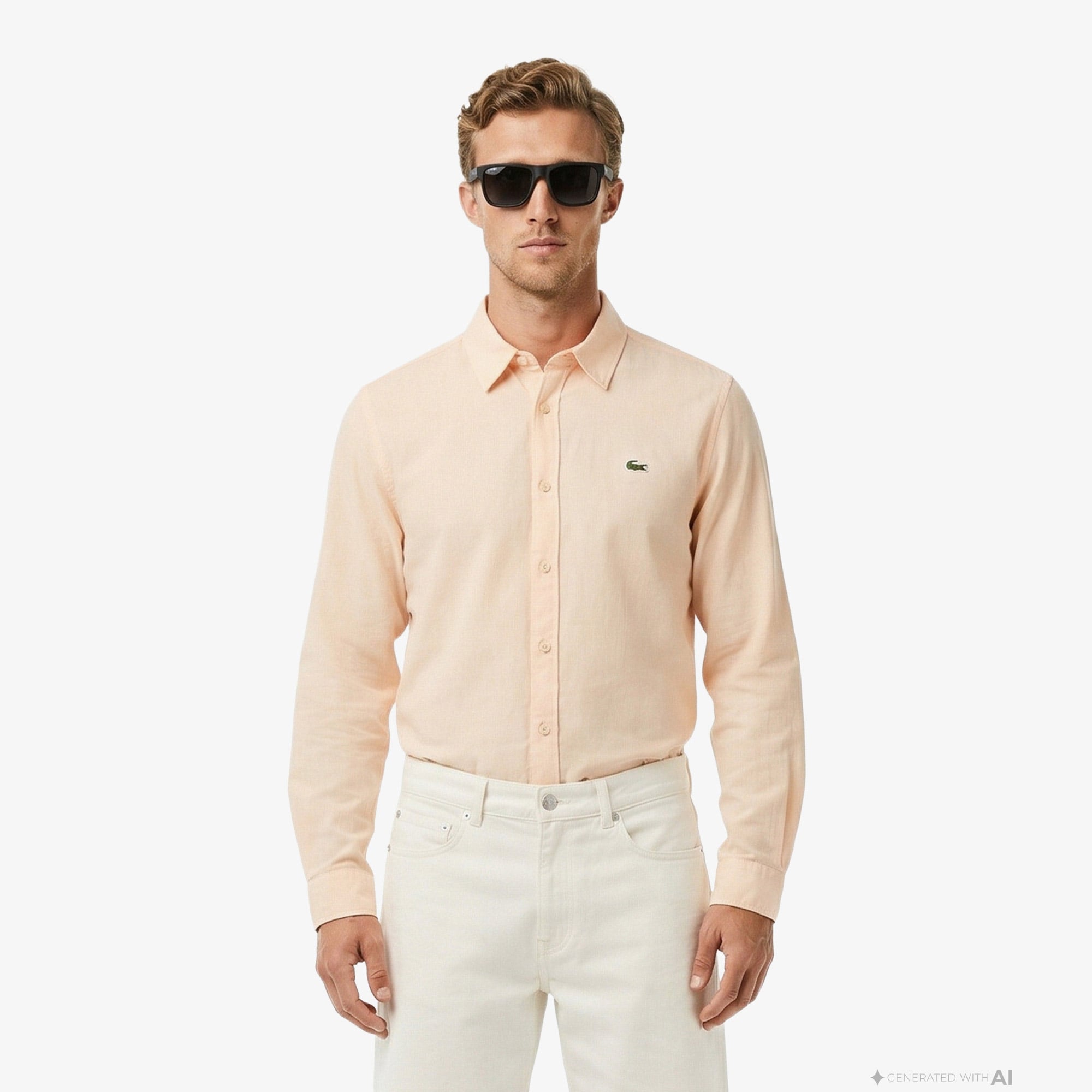 Lacoste Erkek Regular Fit Turuncu Gömlek