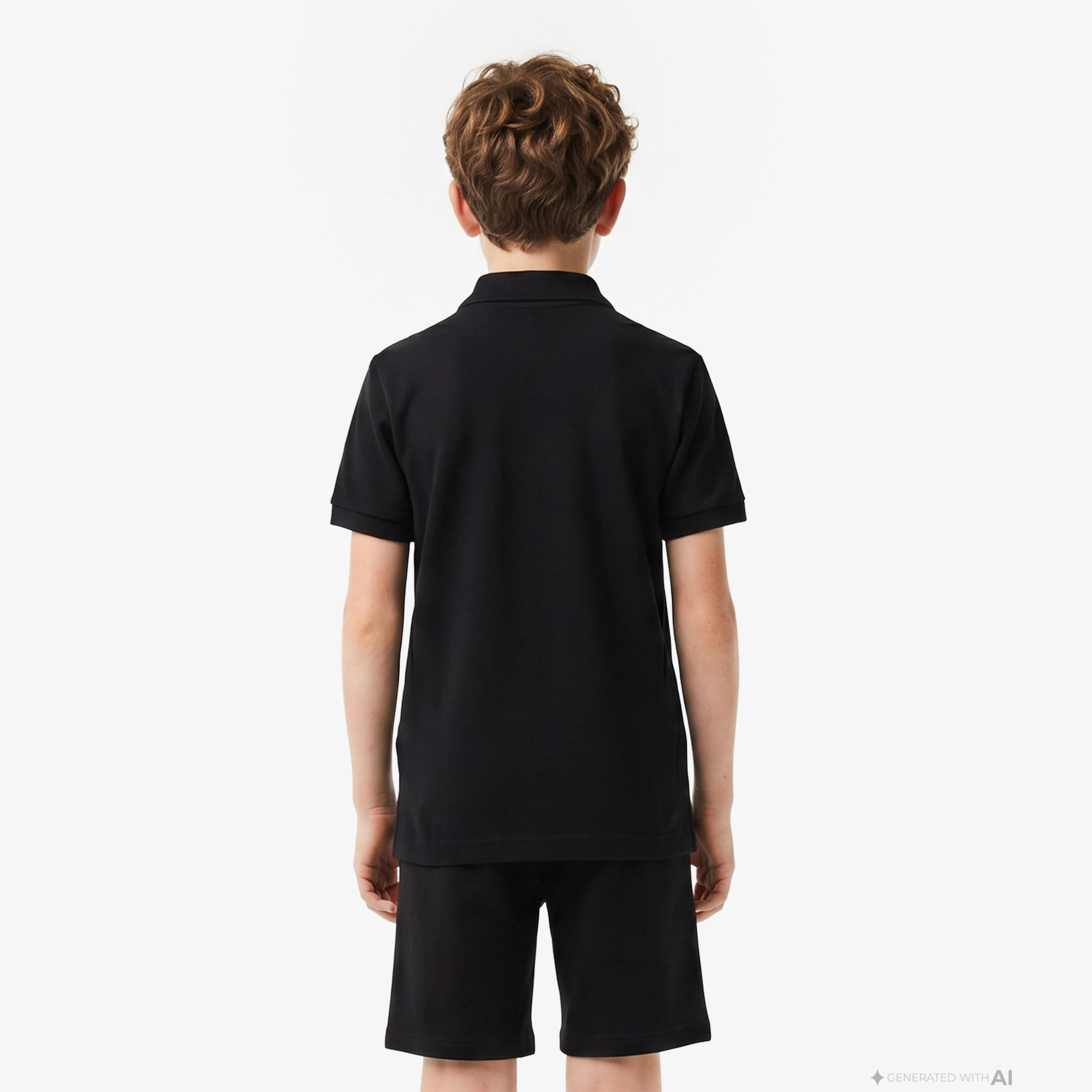 Lacoste Çocuk Siyah Polo görsel 3