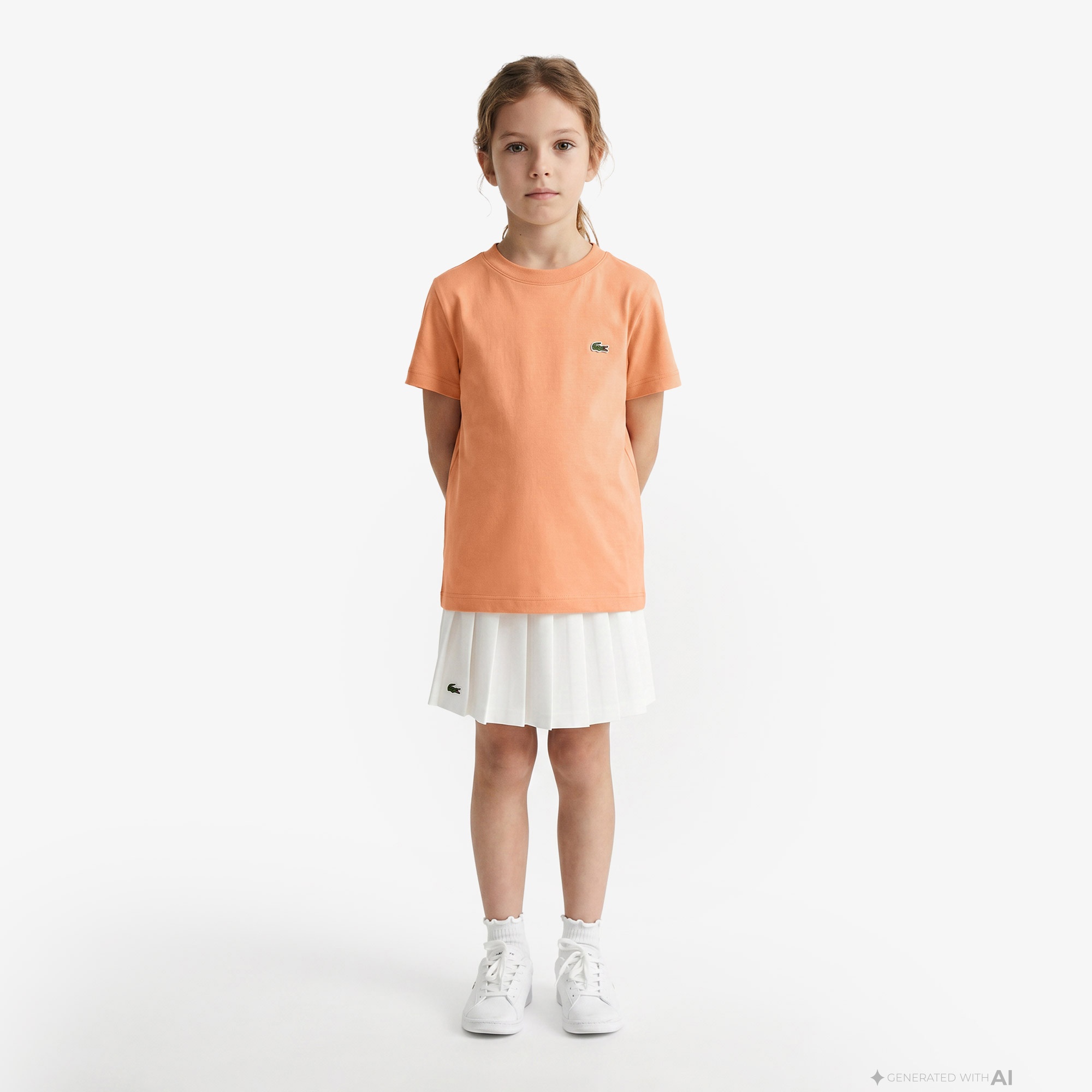 Çocuk Bisiklet Yaka Turuncu T-Shirt