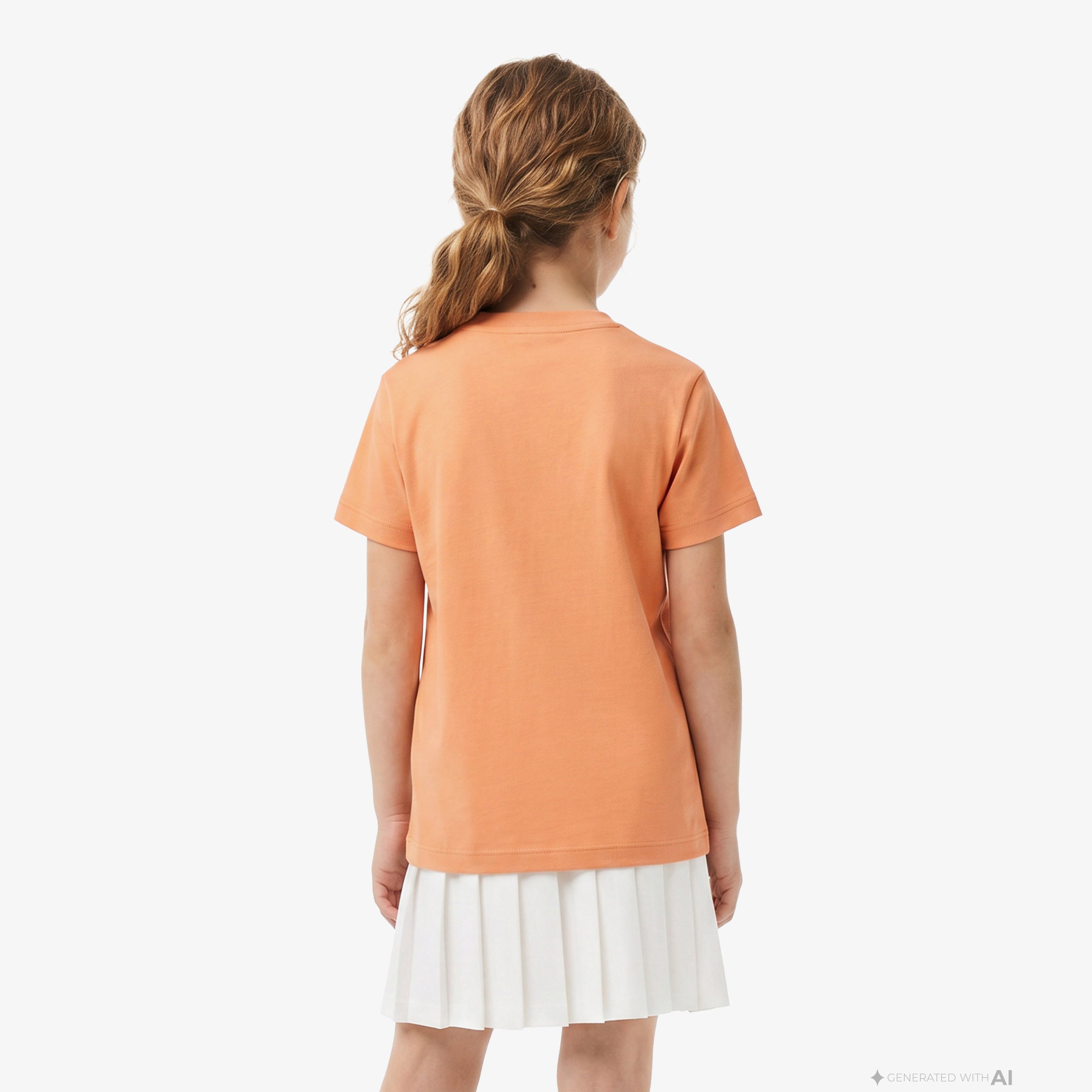 Çocuk Bisiklet Yaka Turuncu T-Shirt