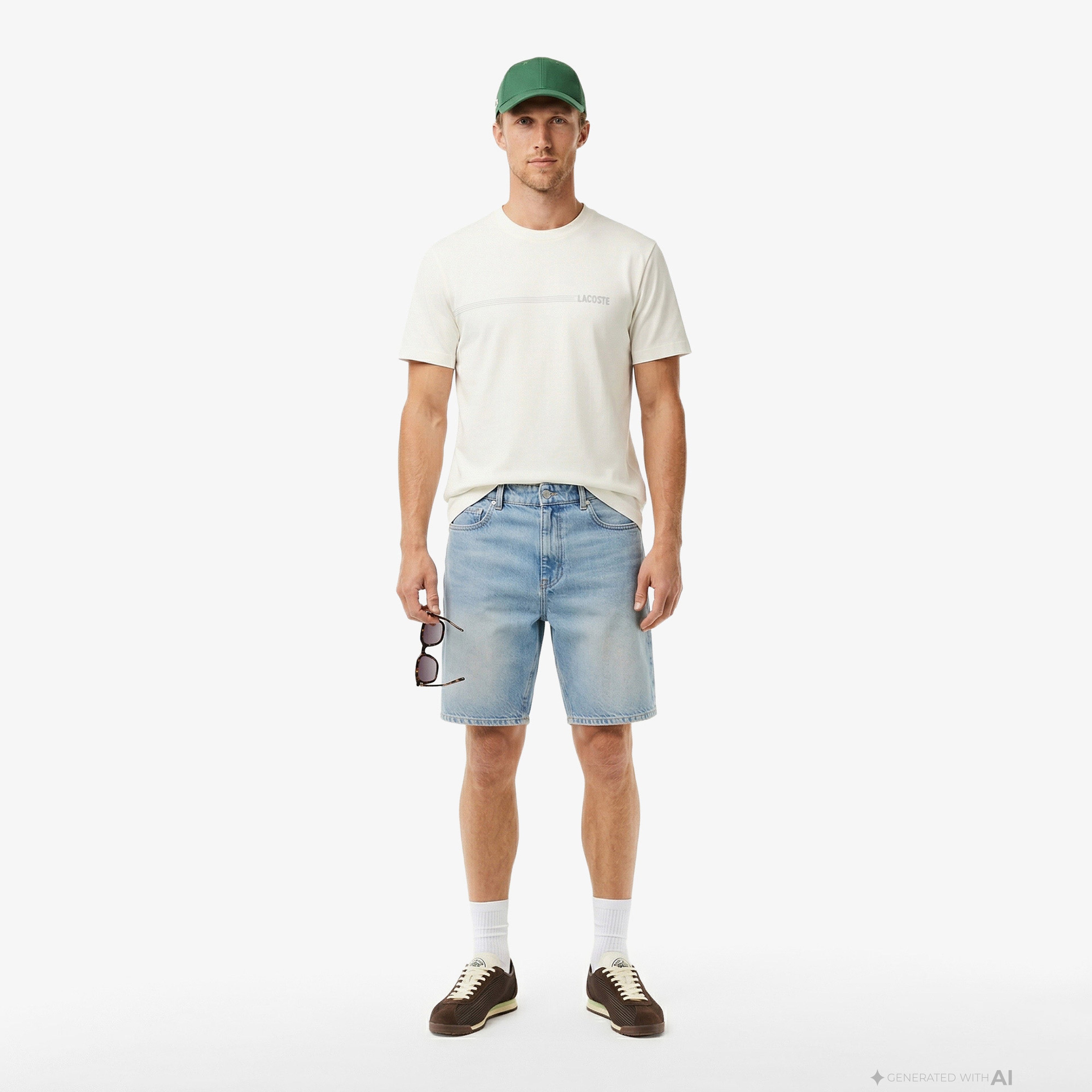 Erkek Relaxed Fit Bisiklet Yaka Baskılı Beyaz T-Shirt