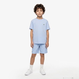 Çocuk Bisiklet Yaka Mavi T-Shirt Mavi