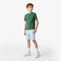 Çocuk Bisiklet Yaka Yeşil T-Shirt Yeşil