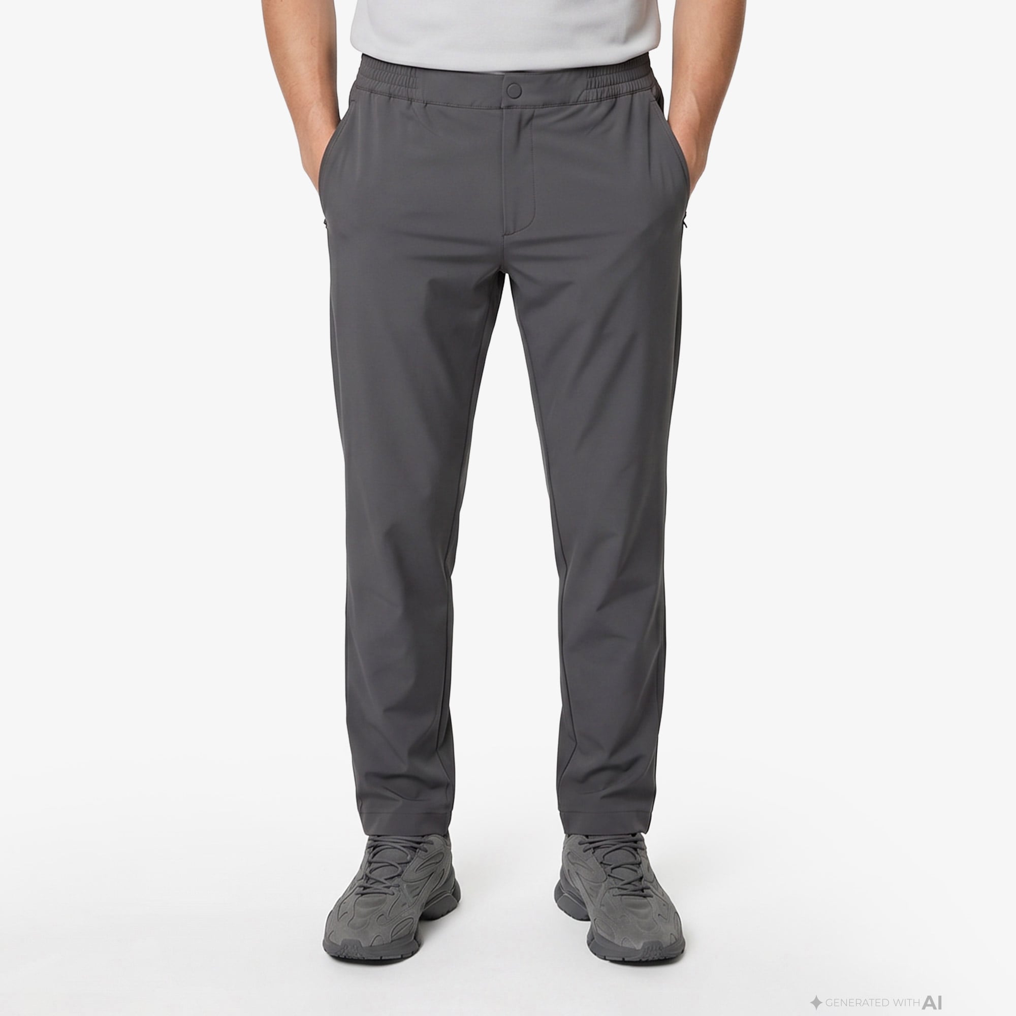 Lacoste Erkek Slim Fit Koyu Gri Pantolon görsel 4