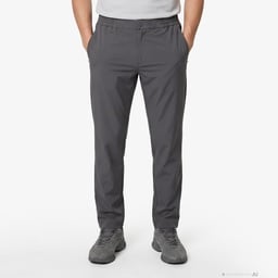 Erkek Slim Fit Koyu Gri Pantolon Gri