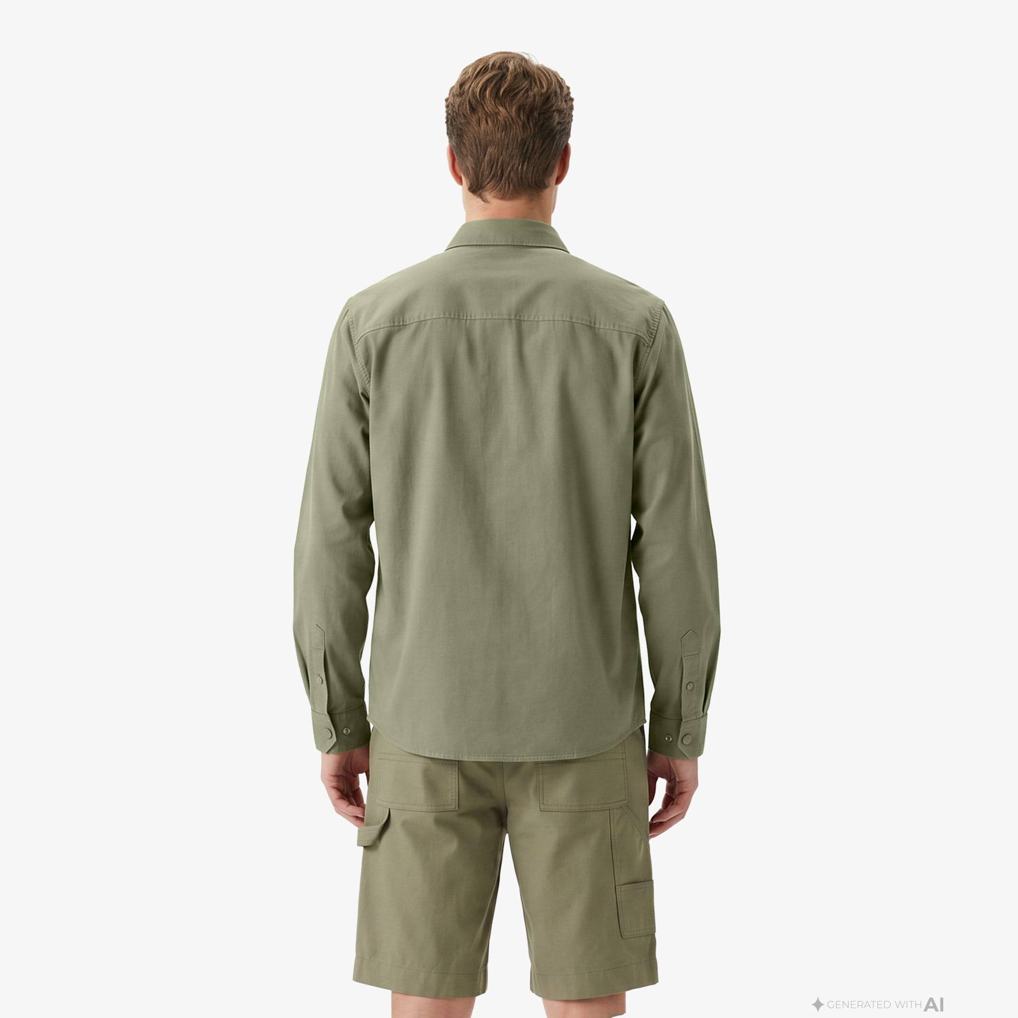 Lacoste Erkek Regular Fit Haki Gömlek görsel 2
