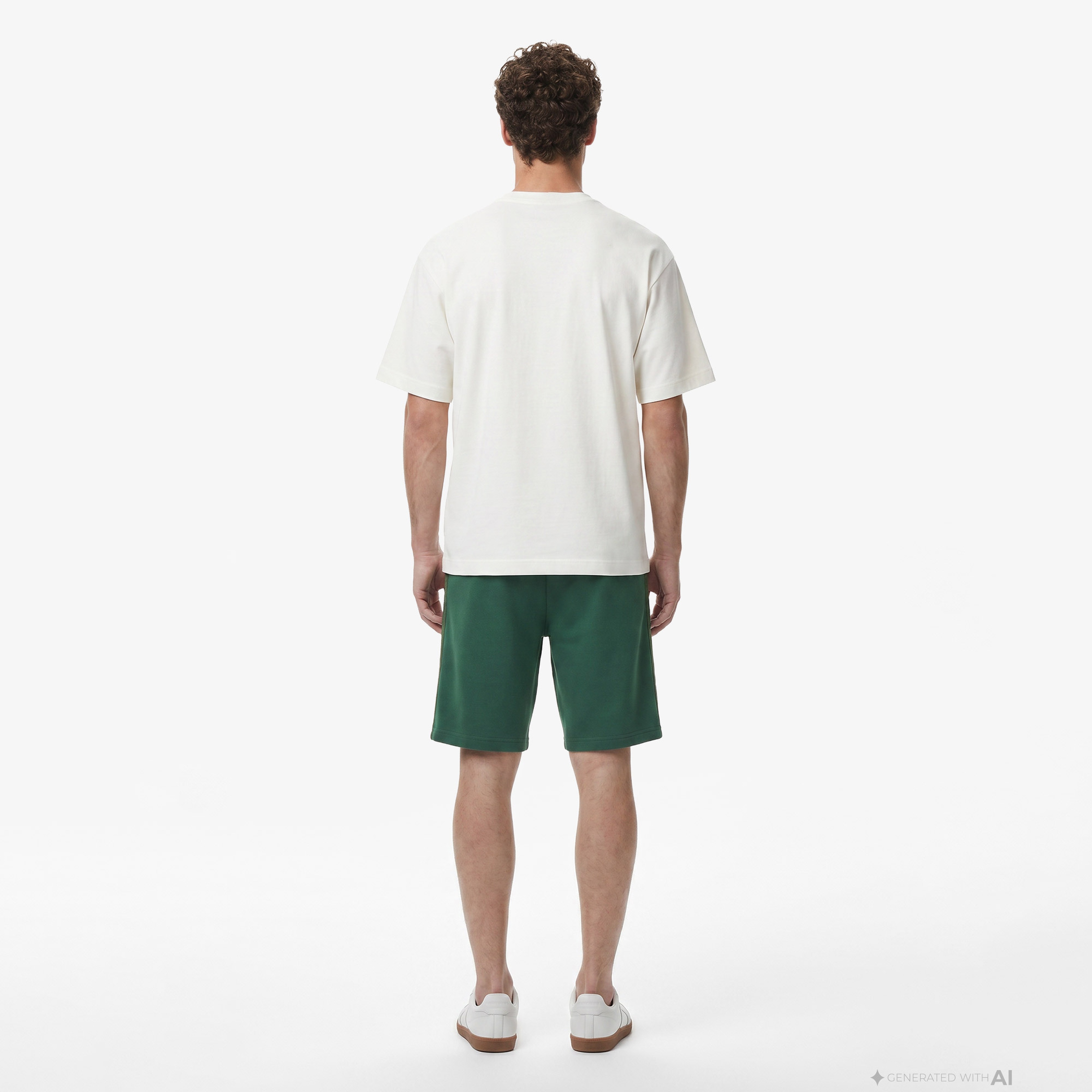 Erkek Loose Fit Bisiklet Yaka Beyaz T-Shirt Erkek Loose Fit Bisiklet Yaka Beyaz T-Shirt