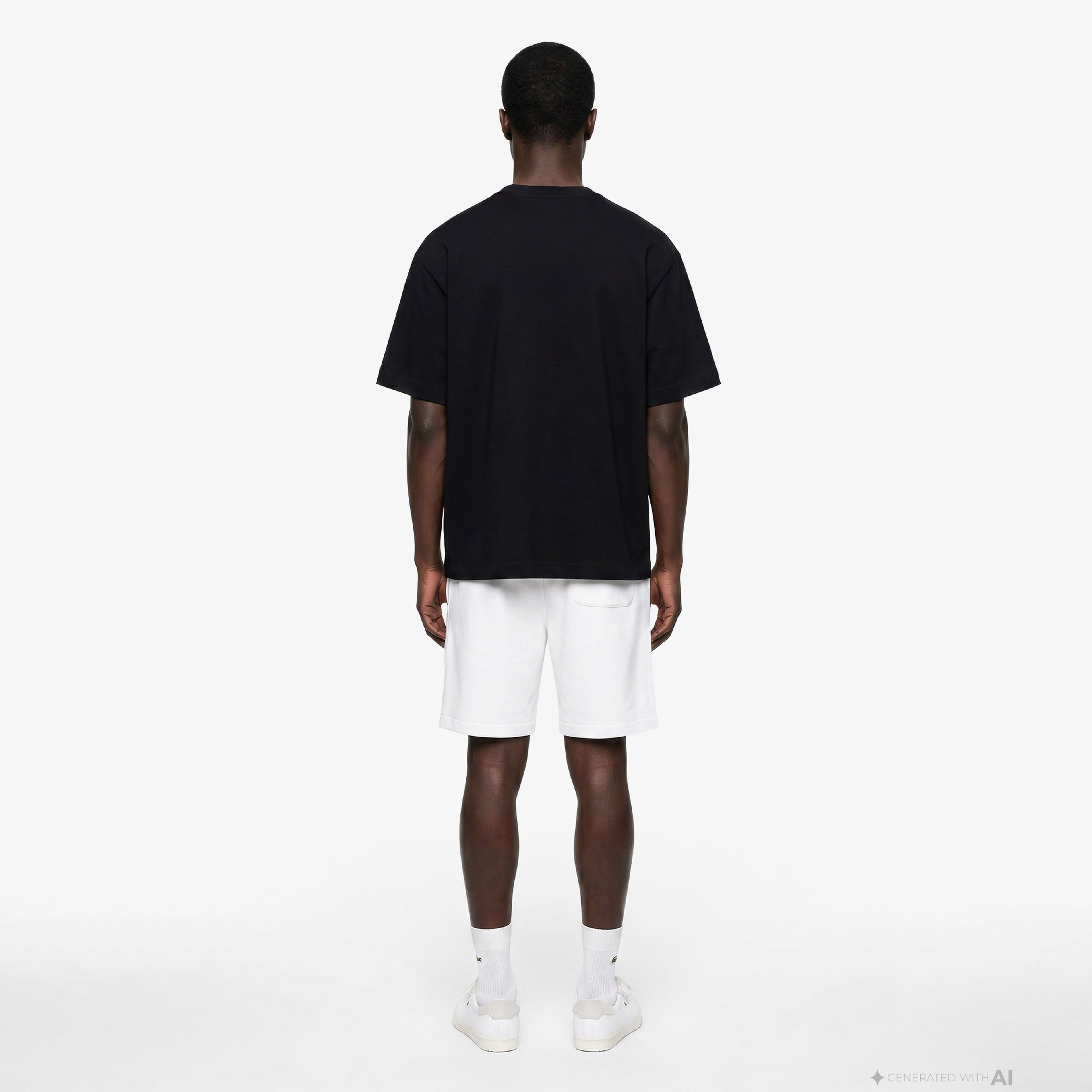 Erkek Loose Fit Bisiklet Yaka Siyah T-Shirt Erkek Loose Fit Bisiklet Yaka Siyah T-Shirt