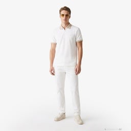 Erkek Regular Fit Renk Bloklu Krem Polo Krem