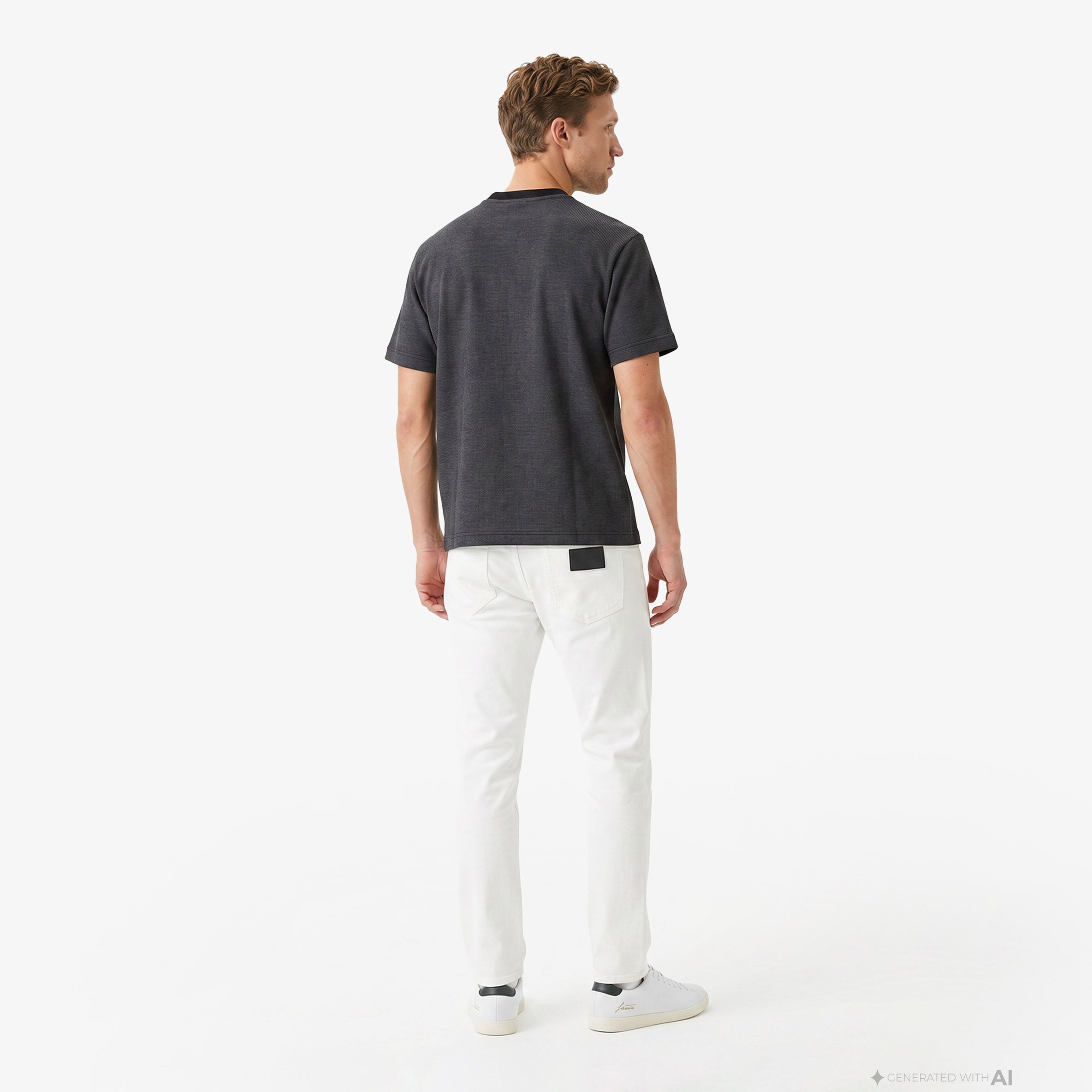 Erkek Slim Fit Krem Jean Pantolon Erkek Slim Fit Krem Jean Pantolon