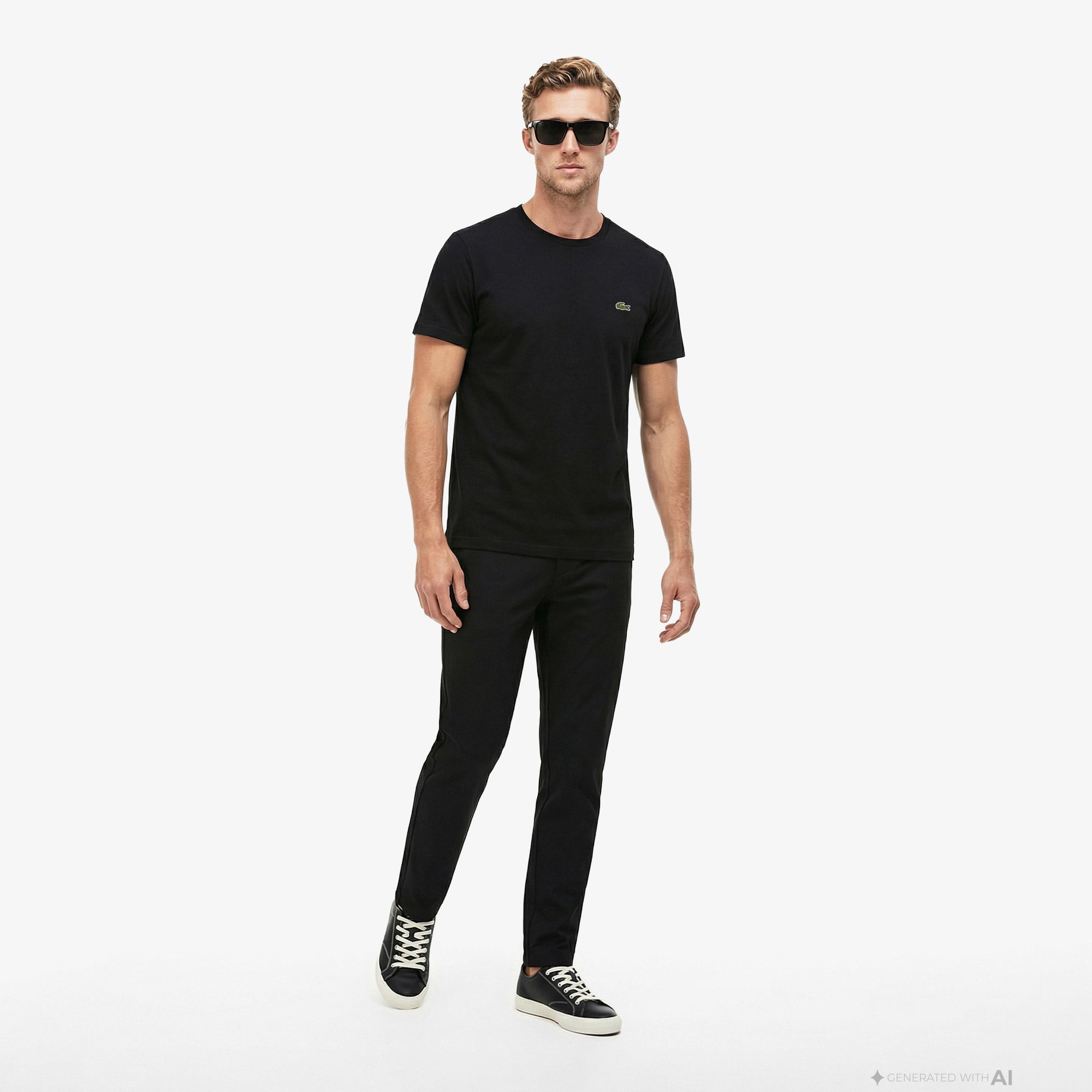 Lacoste Erkek Relaxed Fit Siyah Pantolon