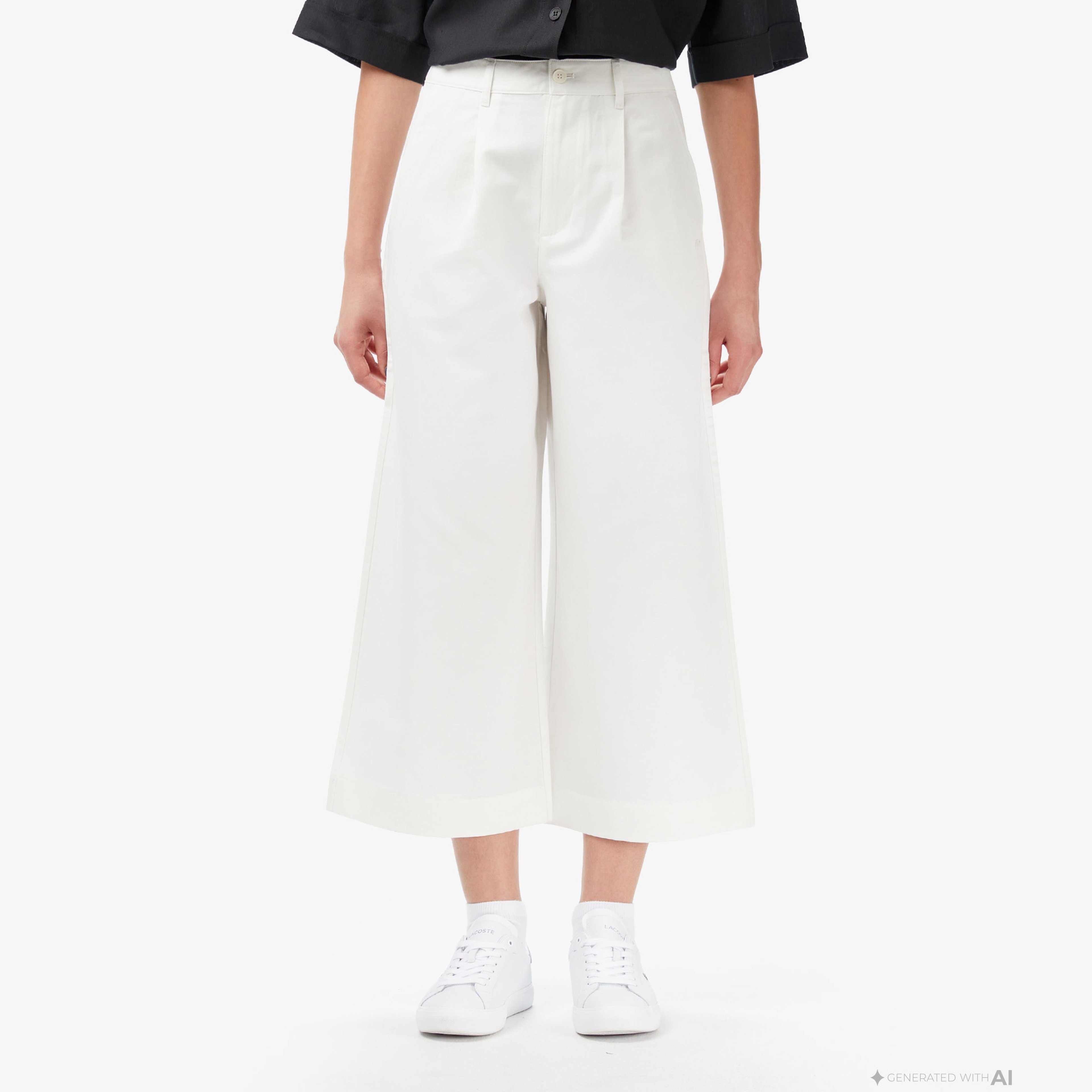 Kadın Relaxed Fit Krem Pantolon Kadın Relaxed Fit Krem Pantolon