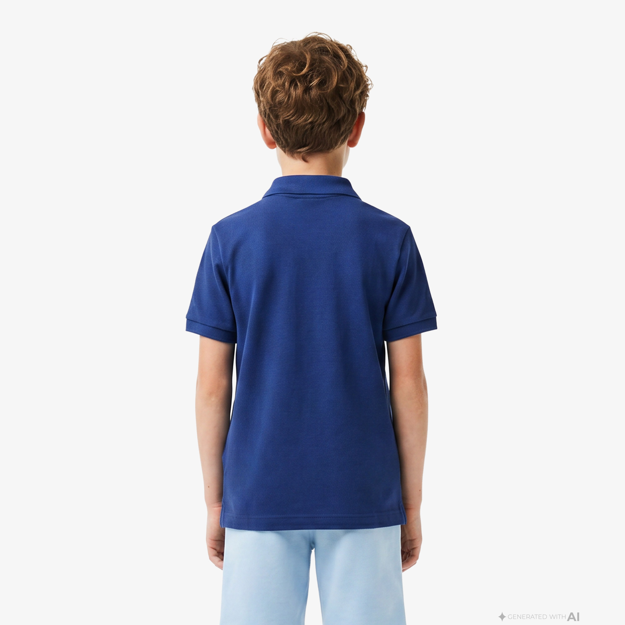 Lacoste Çocuk Mavi Polo görsel 3
