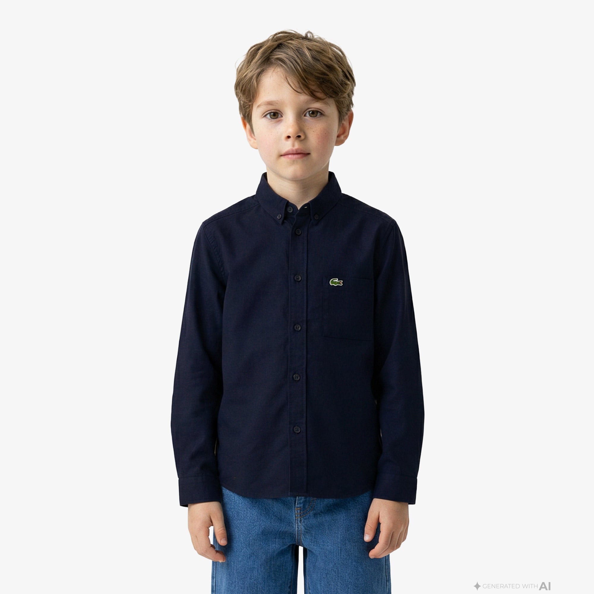 Lacoste Çocuk Lacivert Gömlek