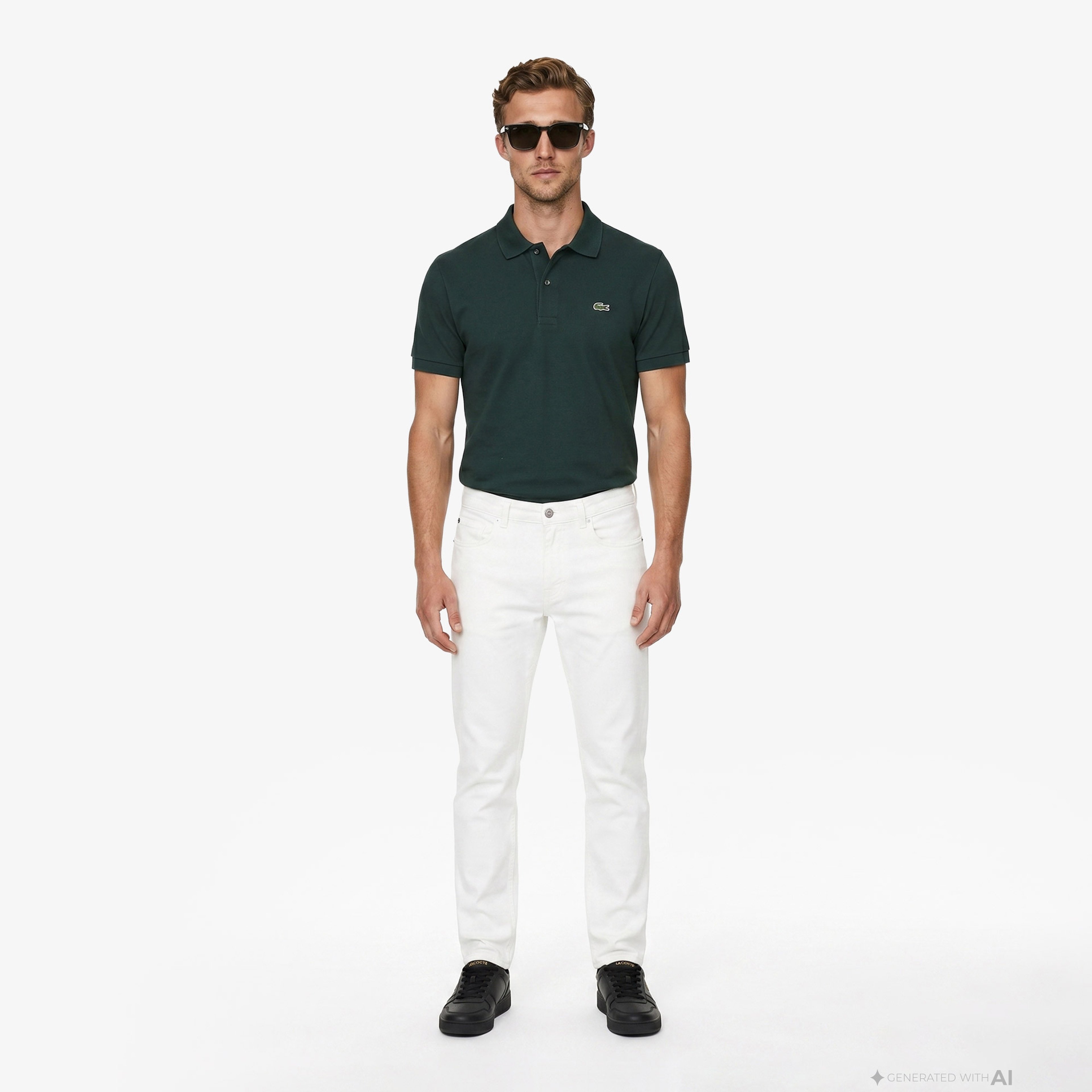 L.12.12 Light Erkek Classic Fit Yeşil Polo L.12.12 Light Erkek Classic Fit Yeşil Polo
