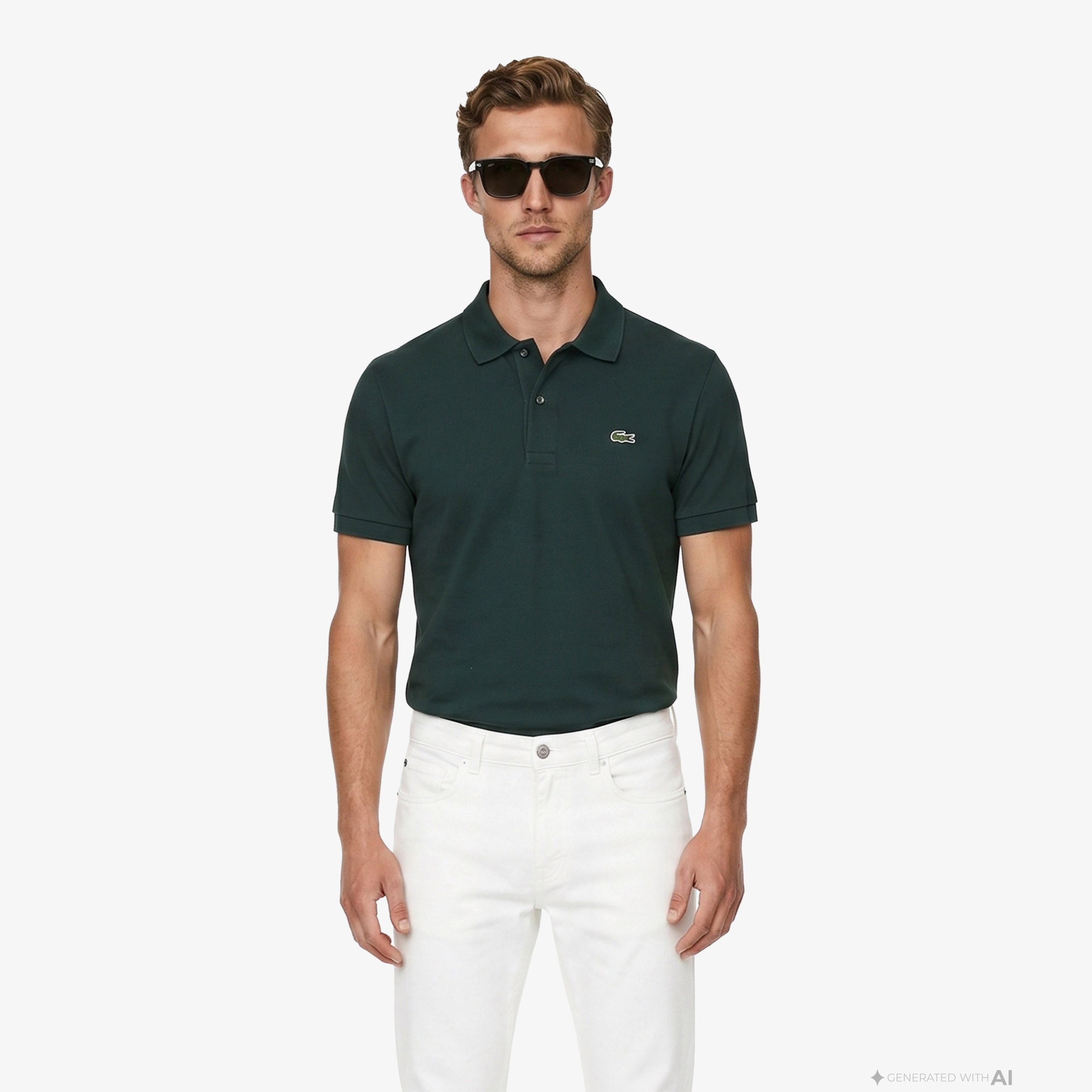 L.12.12 Light Erkek Classic Fit Yeşil Polo L.12.12 Light Erkek Classic Fit Yeşil Polo